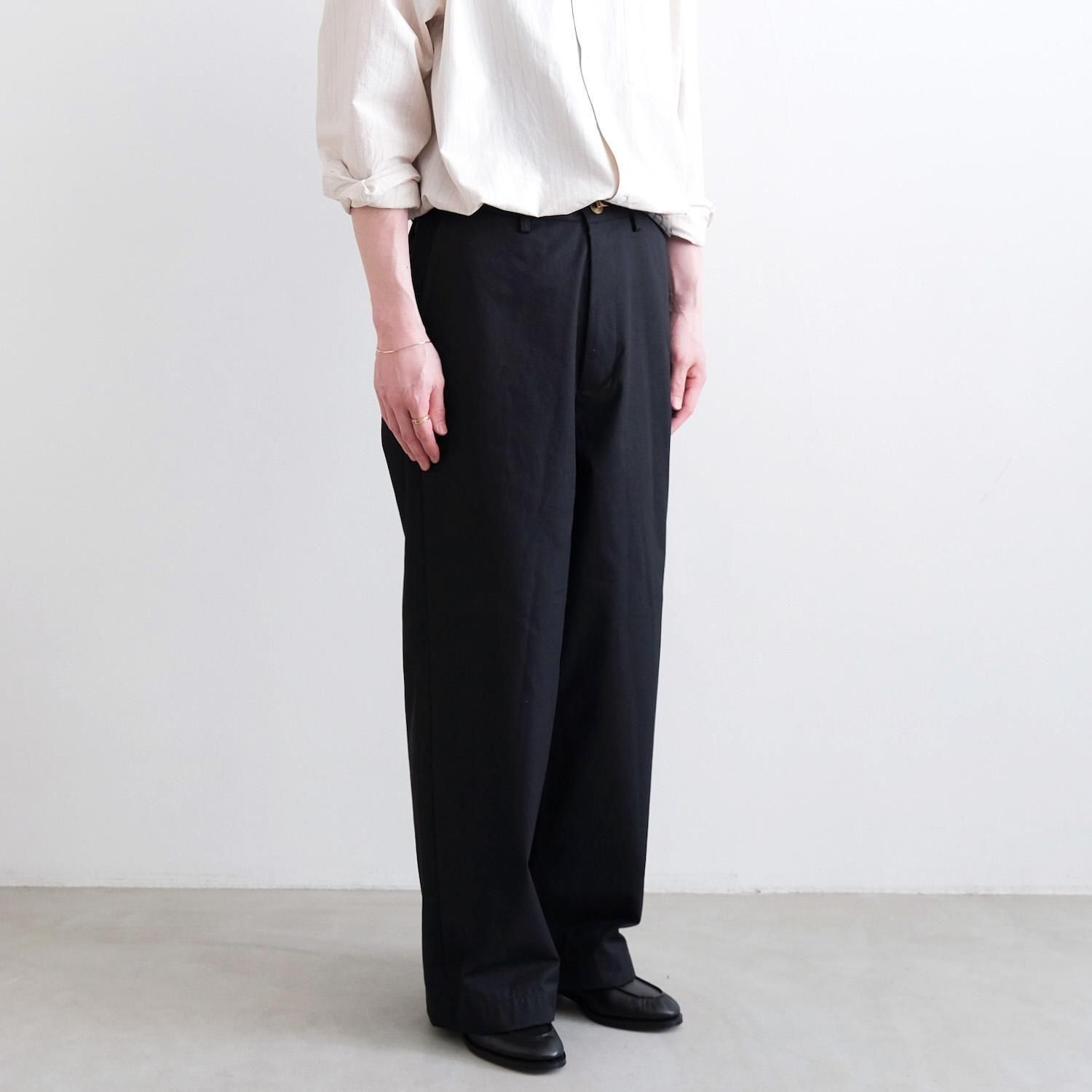 MASTER&CO Japan製 Wide Cotton Twill Pants TWILL WIDE PANTS｜yoshiokubo(ヨシオクボ)公式通販｜ツイル