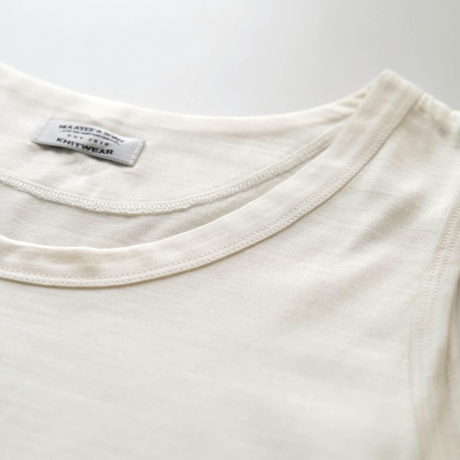 SILK 天竺 TANK TOP [WHITE] - WUNDER 大阪 セレクトショップ