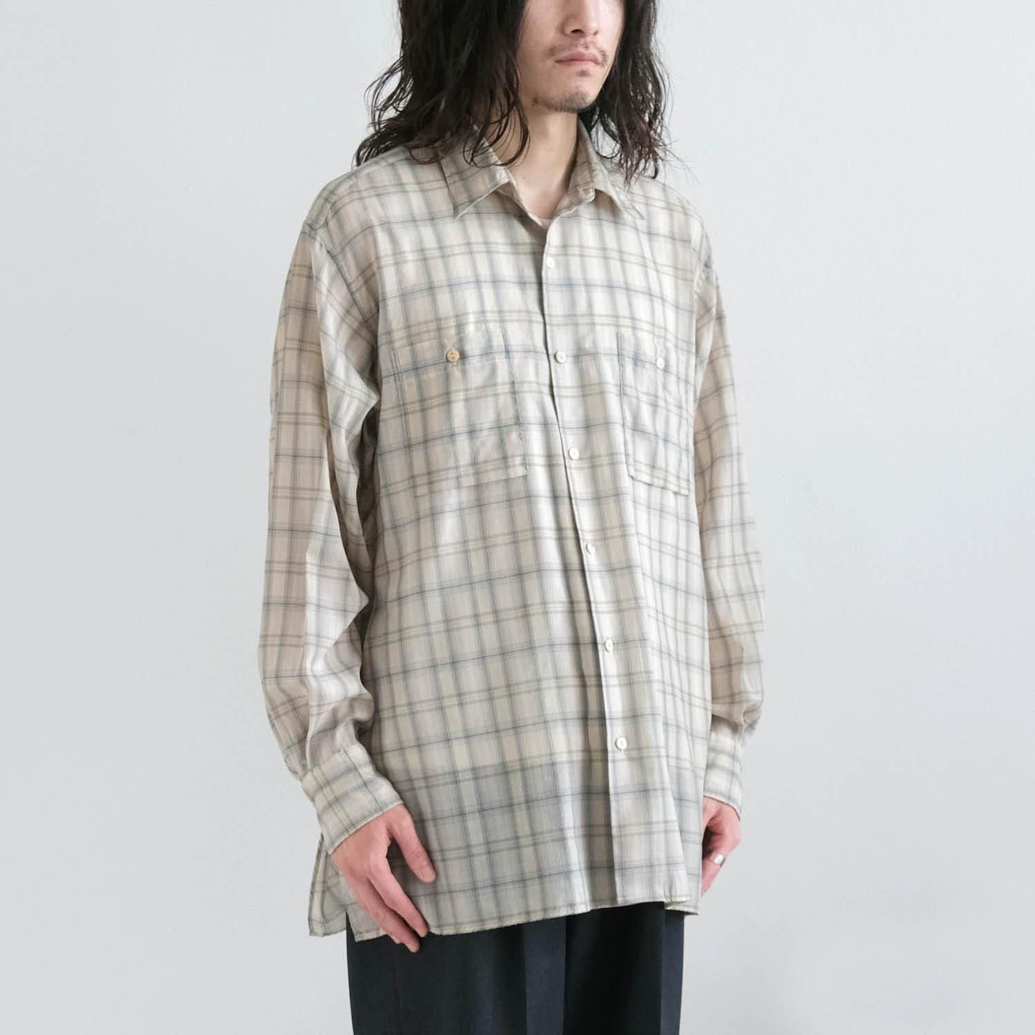 WORK SHIRTS [FADE IVORY] - WUNDER 大阪 セレクトショップ 大阪