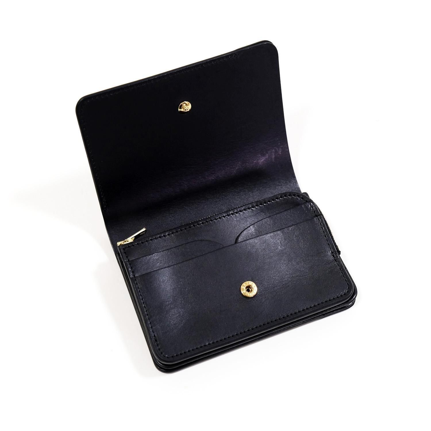 良品　別注Roxanneフォルメshort wallet cordvan 2023AW forme short wallet cordovan black Exclusive | Roxanne