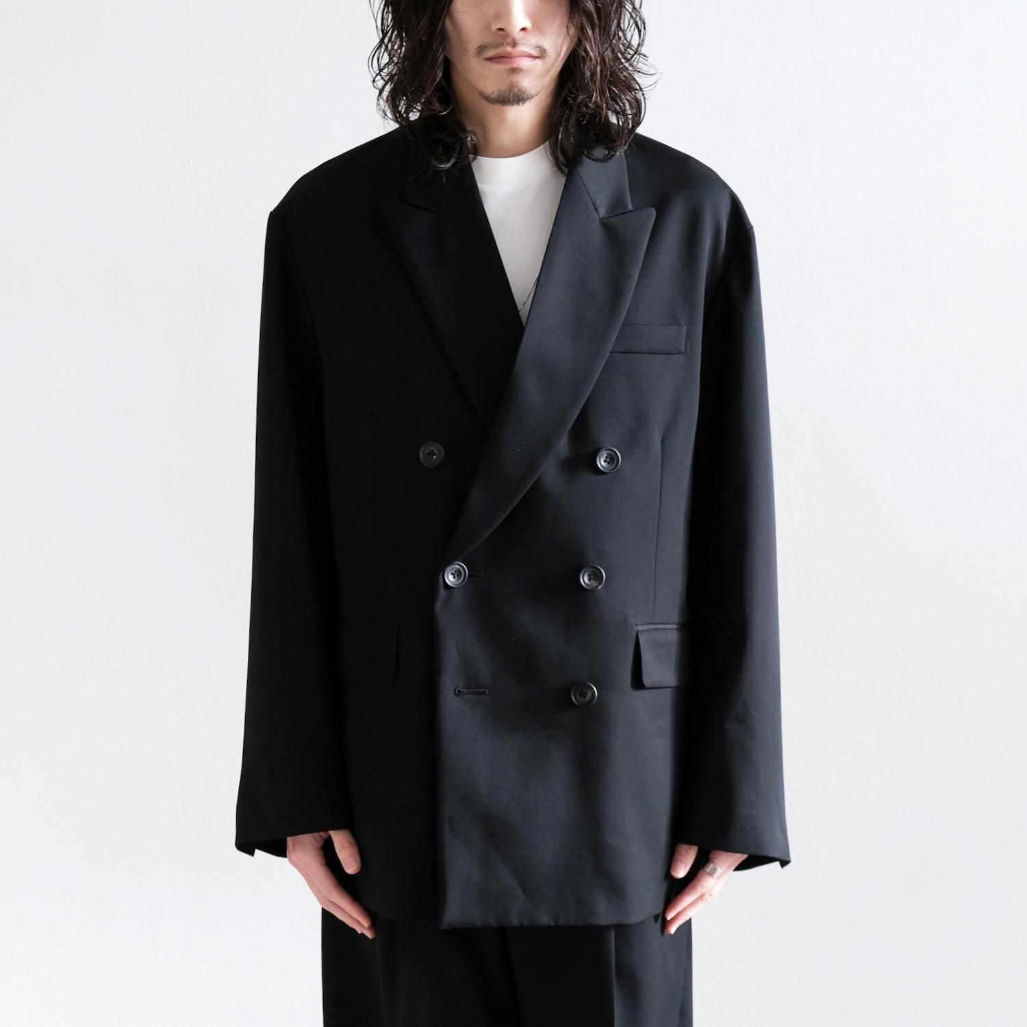 OVERSIZED DOUBLE BREASTED JACKET [BLACK] - WUNDER 大阪