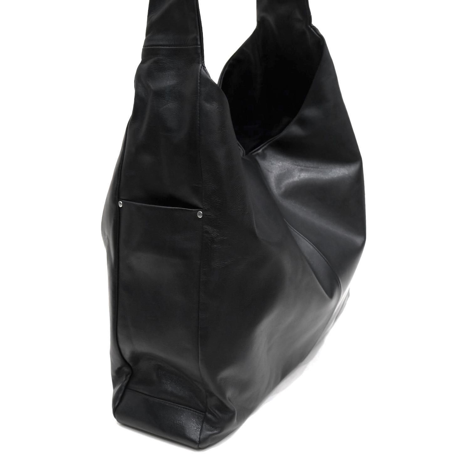 LEATHER SHOULDER BAG [BLACK] - WUNDER 大阪 セレクトショップ
