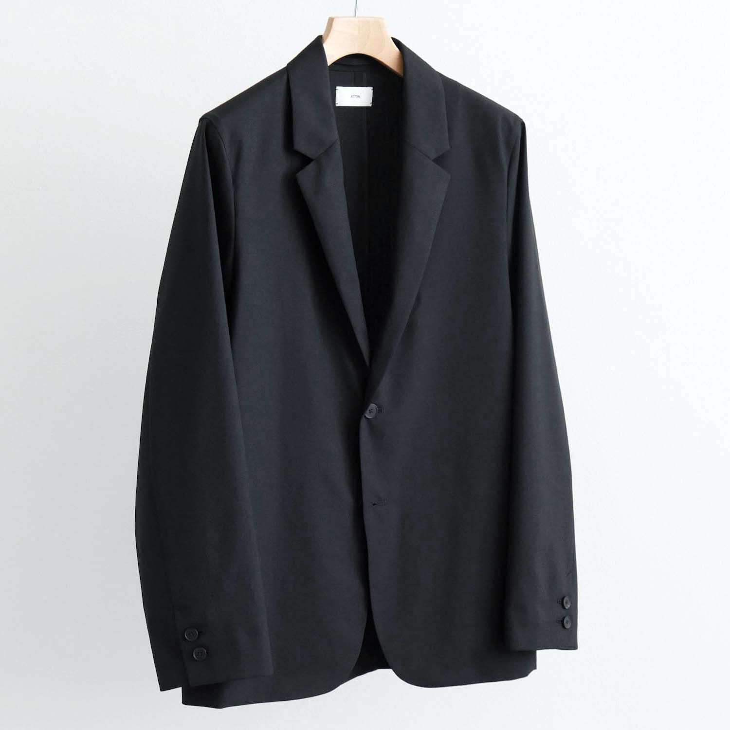 WOOL TROPICAL TAILORED JACKET [BLACK]