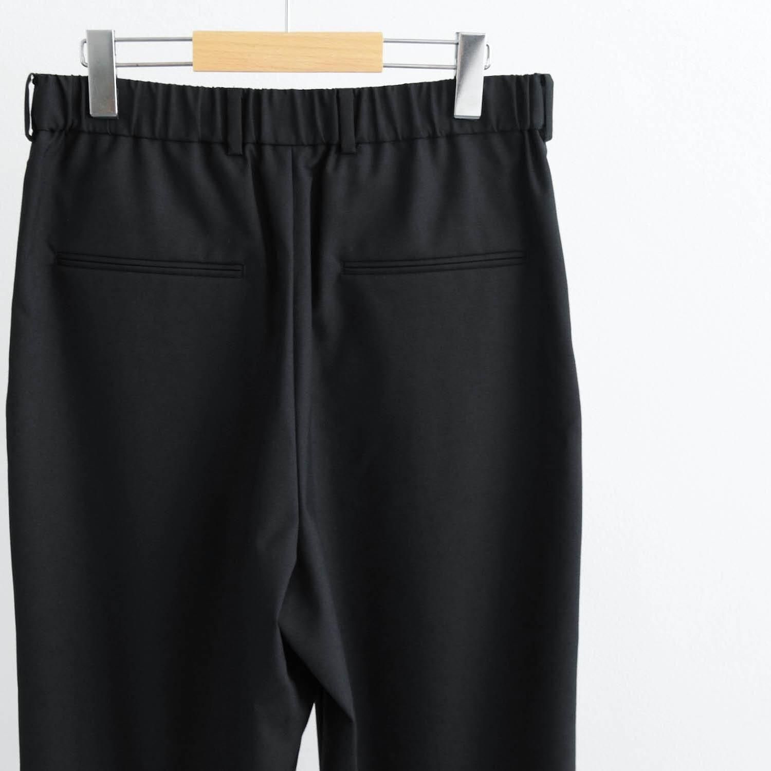 WOOL TROPICAL LOOSE FIT PANTS [BLACK] - WUNDER 大阪 セレクト