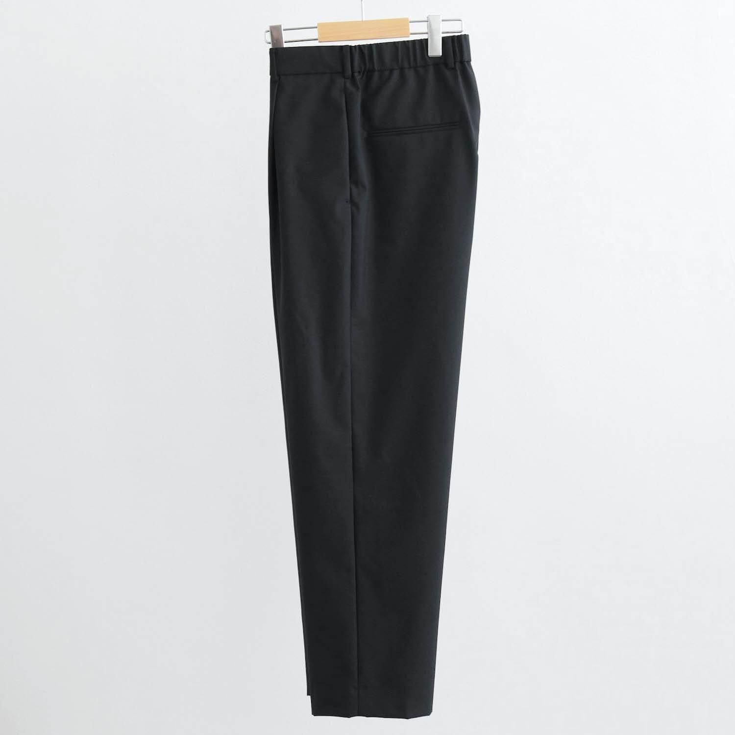 WOOL TROPICAL LOOSE FIT PANTS [BLACK] - WUNDER 大阪 セレクト
