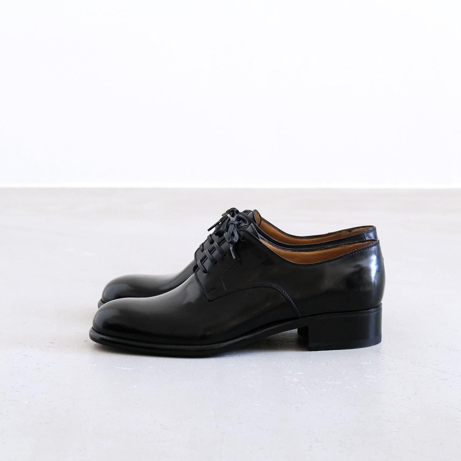 PLANE TOE SHOES [BLACK/Freudenberg Box Calf]