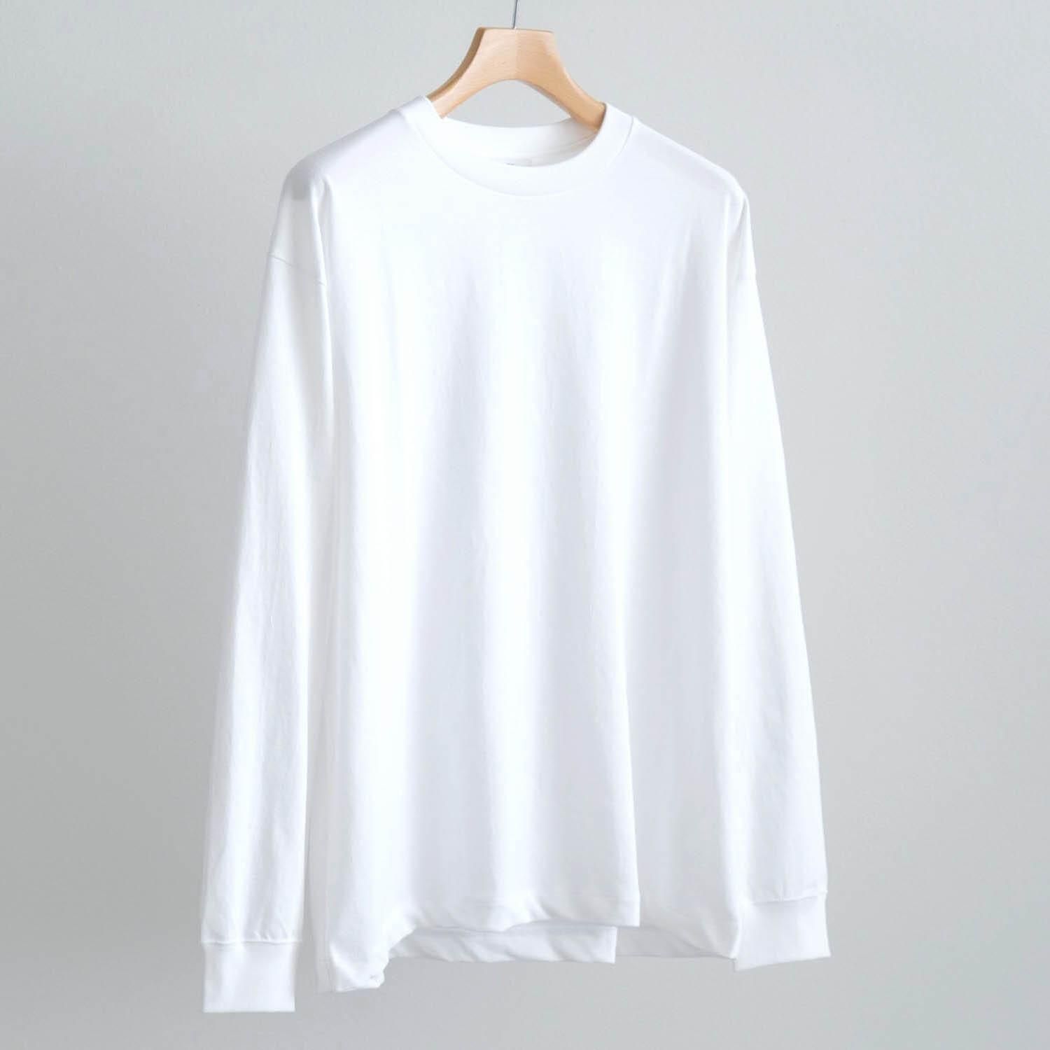 FRESCA PLATE LOOSE FIT LONG SLEEVE T-SHIRT [WHITE]