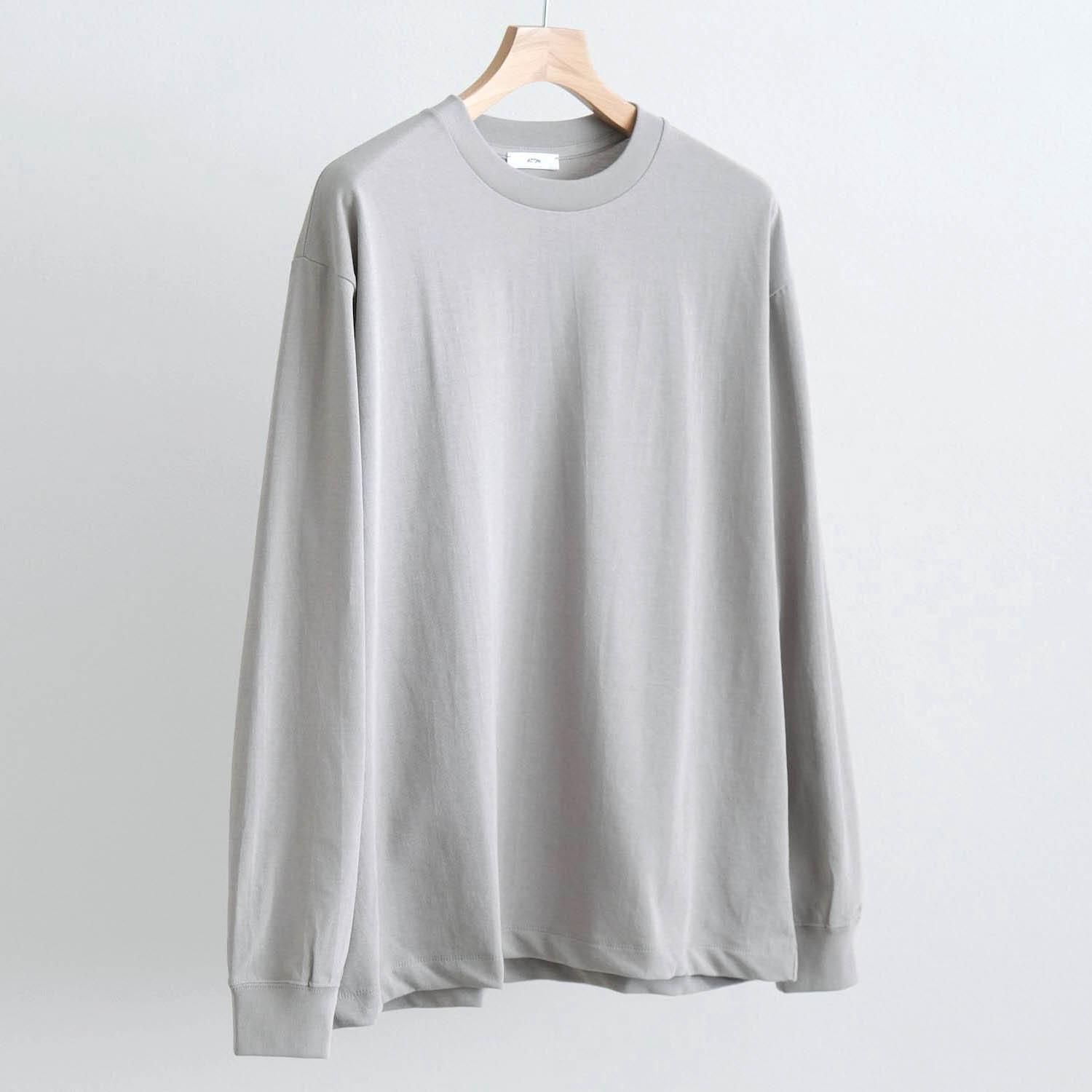 FRESCA PLATE LOOSE FIT LONG SLEEVE T-SHIRT [GRAY]