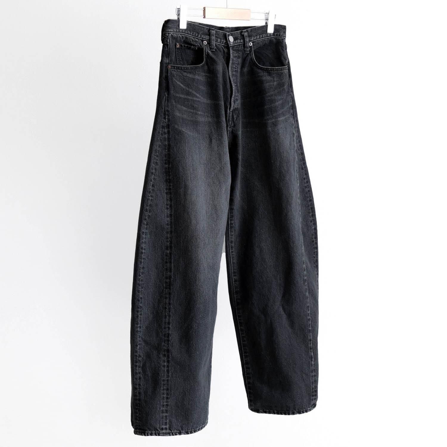 パンツ DEFORMATION WIDE DENIM JEANS BLACK L DEFORMATION WIDE DENIM JEANS [BLACK] - WUNDER 大阪 セレクト