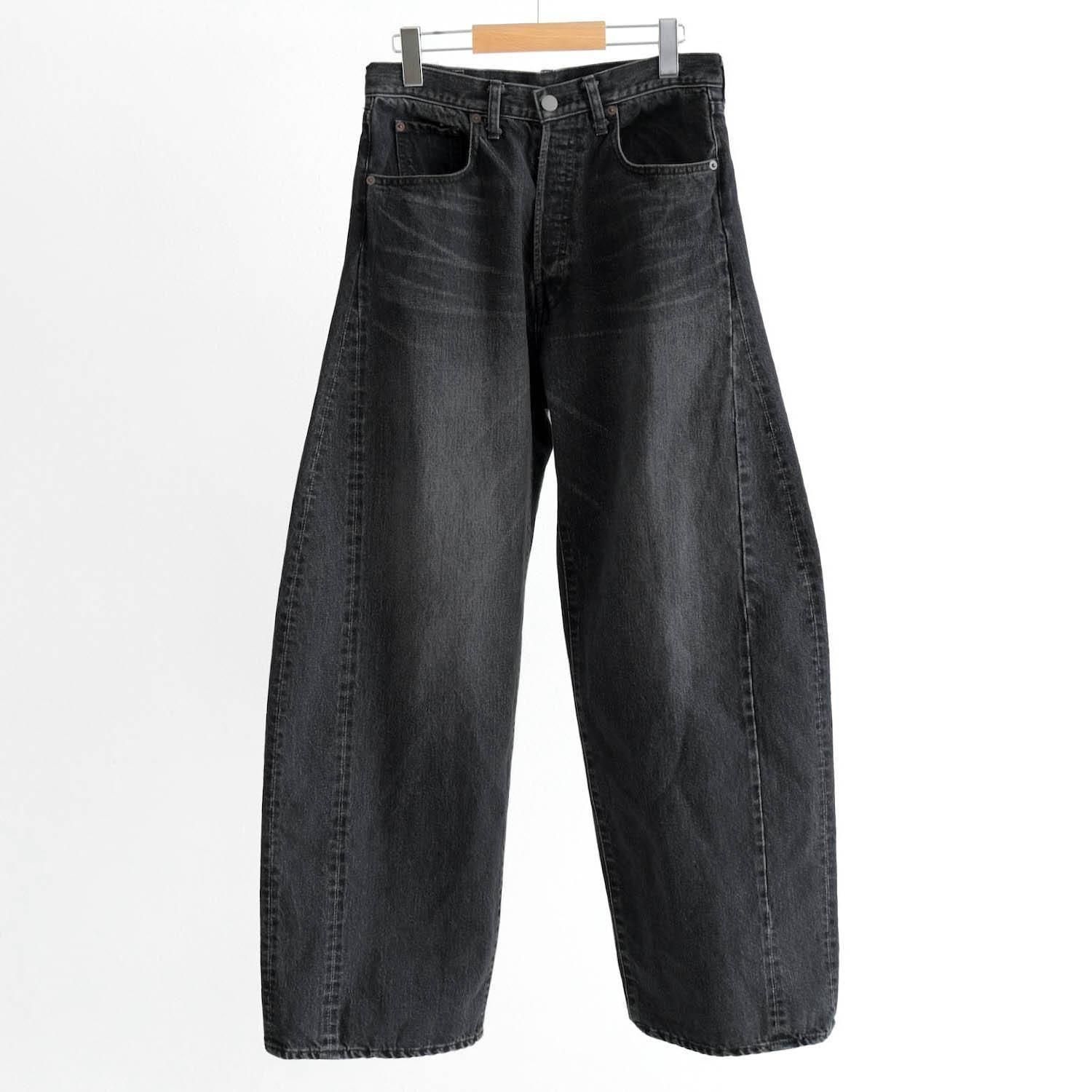 パンツ DEFORMATION WIDE DENIM JEANS BLACK M DEFORMATION WIDE DENIM JEANS [BLACK] - WUNDER 大阪 セレクト