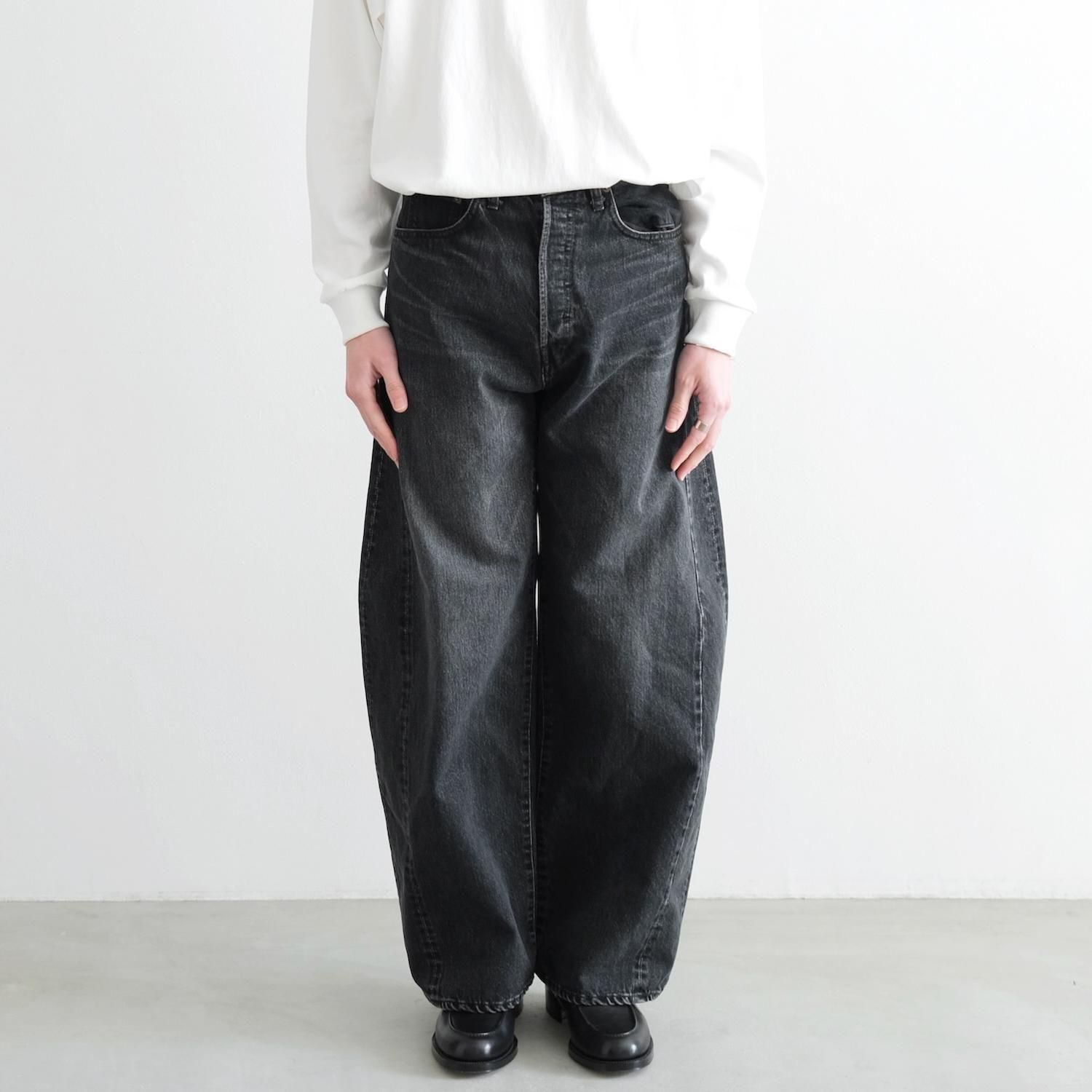 パンツ DEFORMATION WIDE DENIM JEANS BLACK M DEFORMATION WIDE DENIM JEANS [BLACK] - WUNDER 大阪 セレクト
