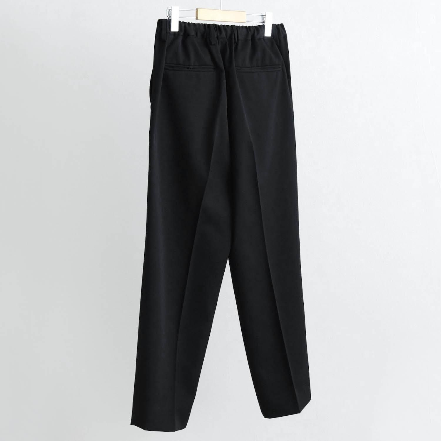 TWO TUCK EASY TROUSERS [BLACK] - WUNDER 大阪 セレクトショップ 大阪