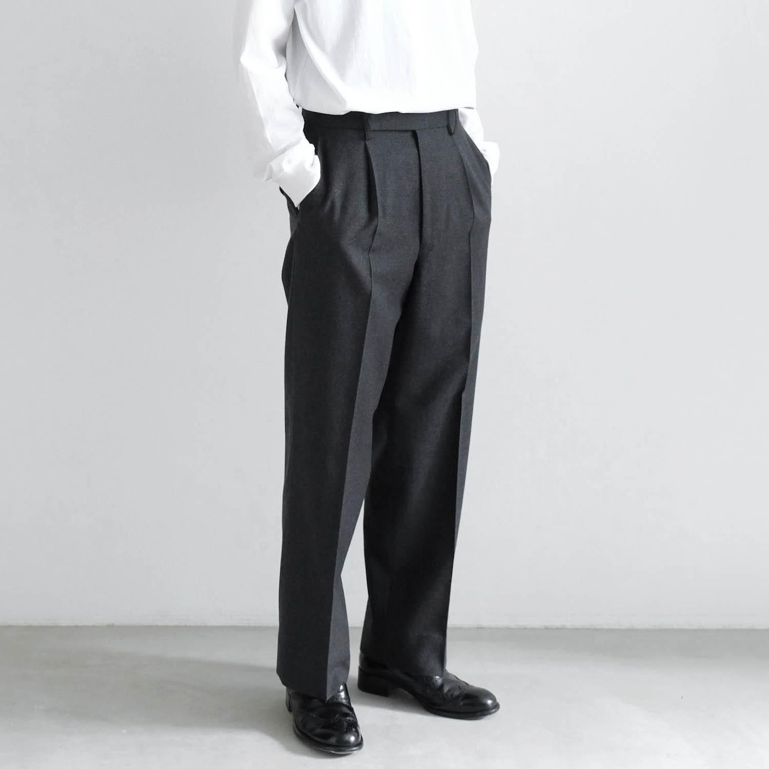 2/54 COLLEGE FLANNEL THE SLAKCS STRAIGHT [CHARCOAL GRAY