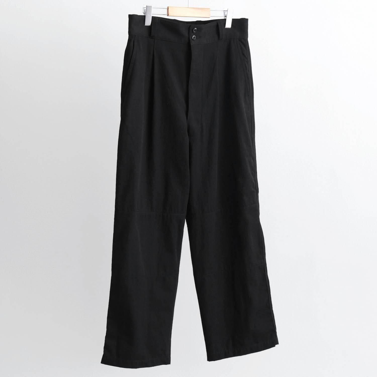 HARD WASHED COTTON M-47 PANTS [BLACK]