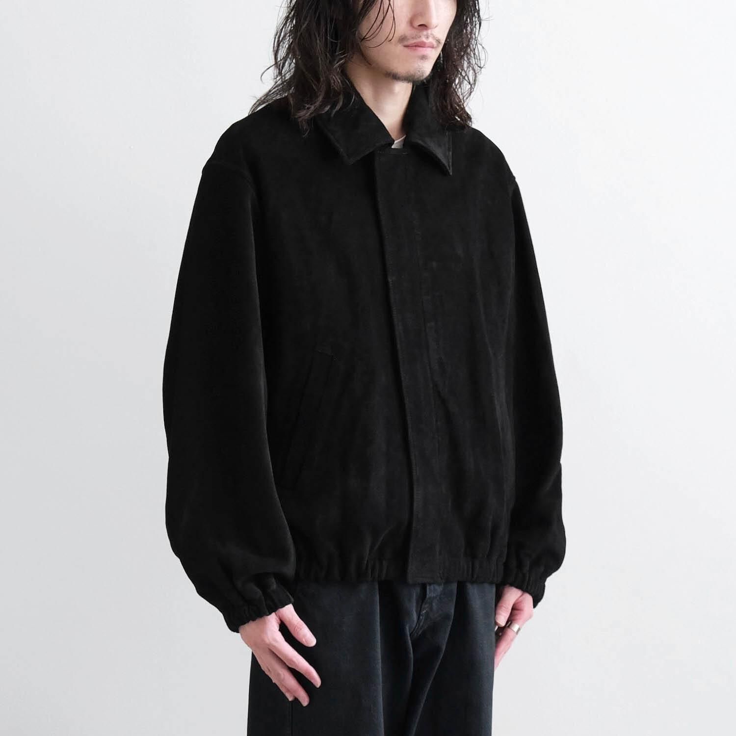 ジャケット・アウター SUEDE SHORT SHIRT JACKET(BLACK) ANCELLM]SUEDE SHORT SHIRT JACKET - BLACK
