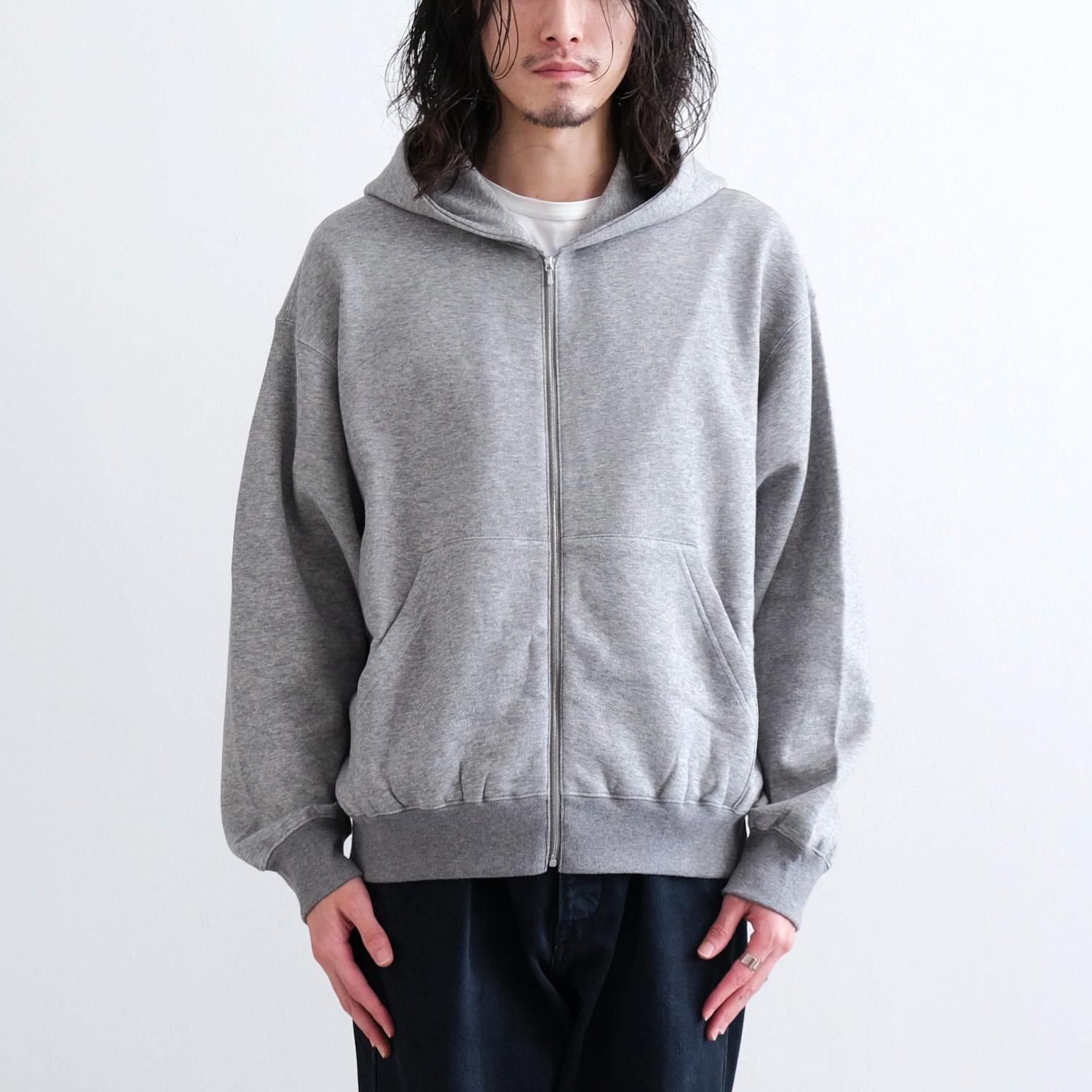 確実本物★ ★ジップトレーナー YAK/COTTON SWEAT ZIP HOODY [TOP GRAY] - WUNDER 大阪 セレクト