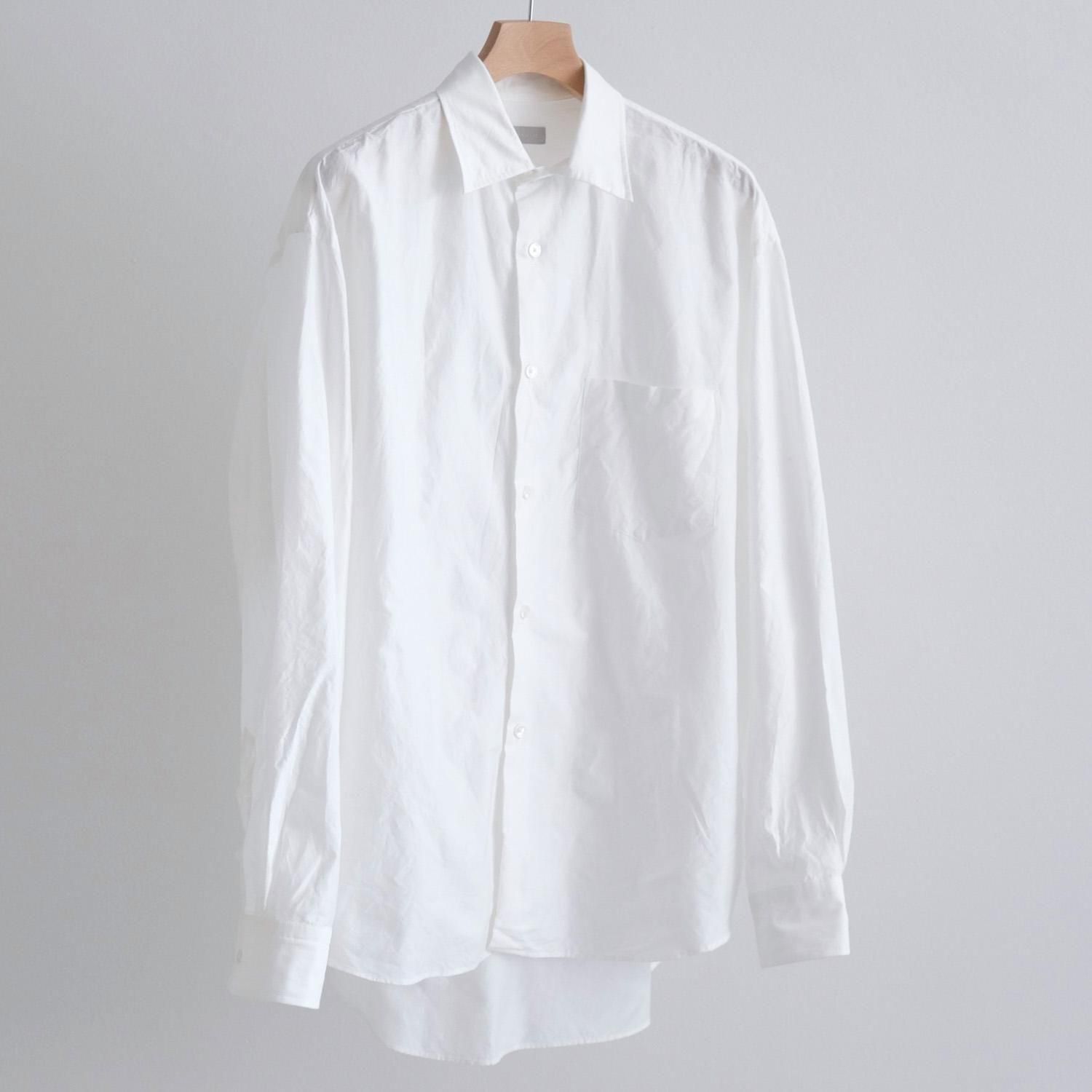 COTTON SILK BROAD SHIRTS [WHITE]