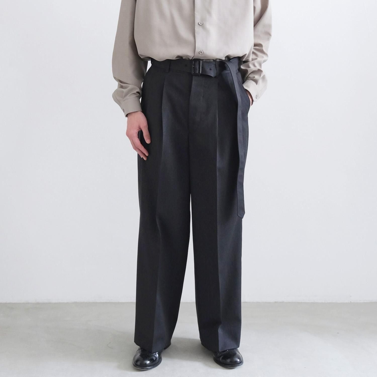 THE RERACS 21AW スウェットプルオーバー グレー テックスウェット ワイド クルーネック グレー | パフォーマンス