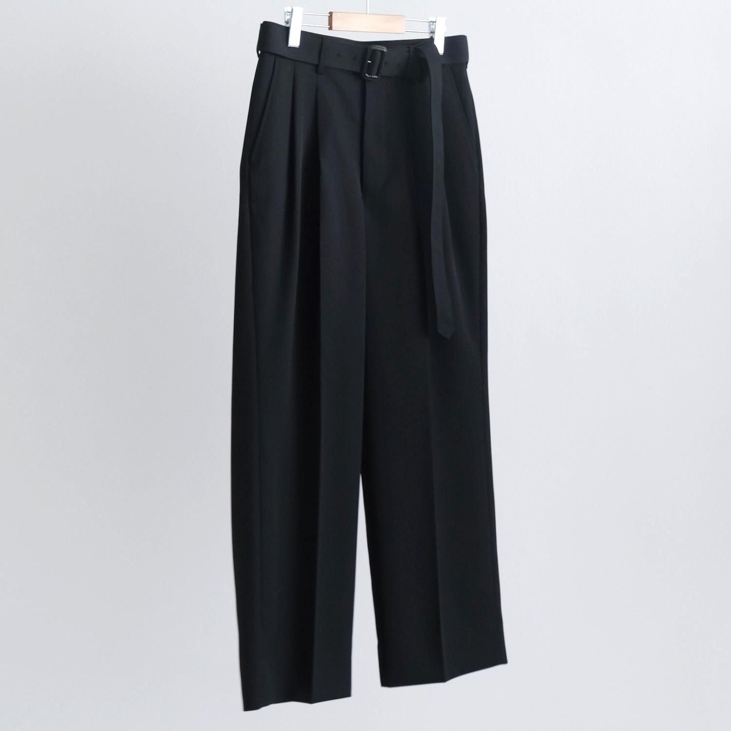新品 emiriawiz Classical tweed tuck pants Cotton Double-Waistband Mid-Rise Trouser in Pants & Shorts
