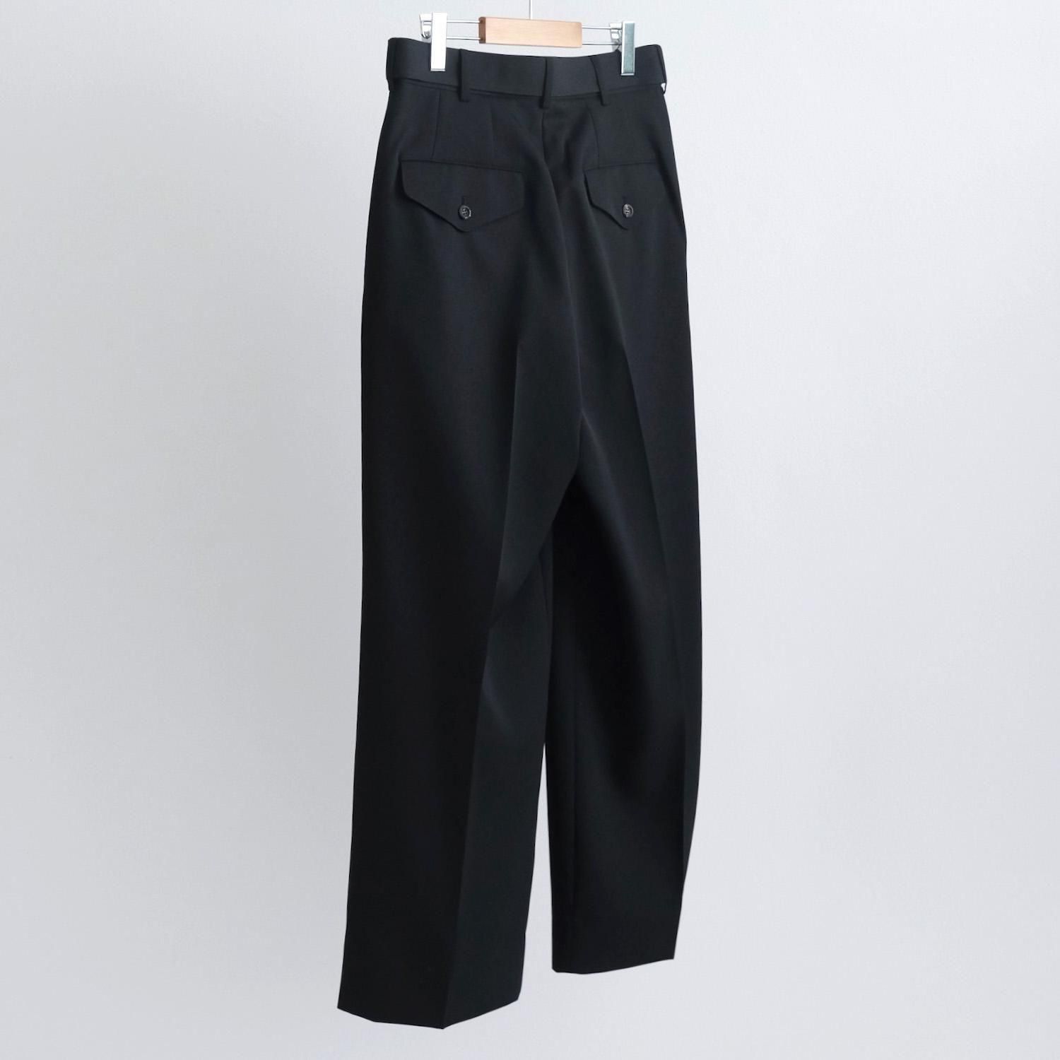 Latics様 リクエスト 2点 まとめ商品 THE SLACKS BELTED 2TUCK [BLACK] - WUNDER 大阪 セレクト