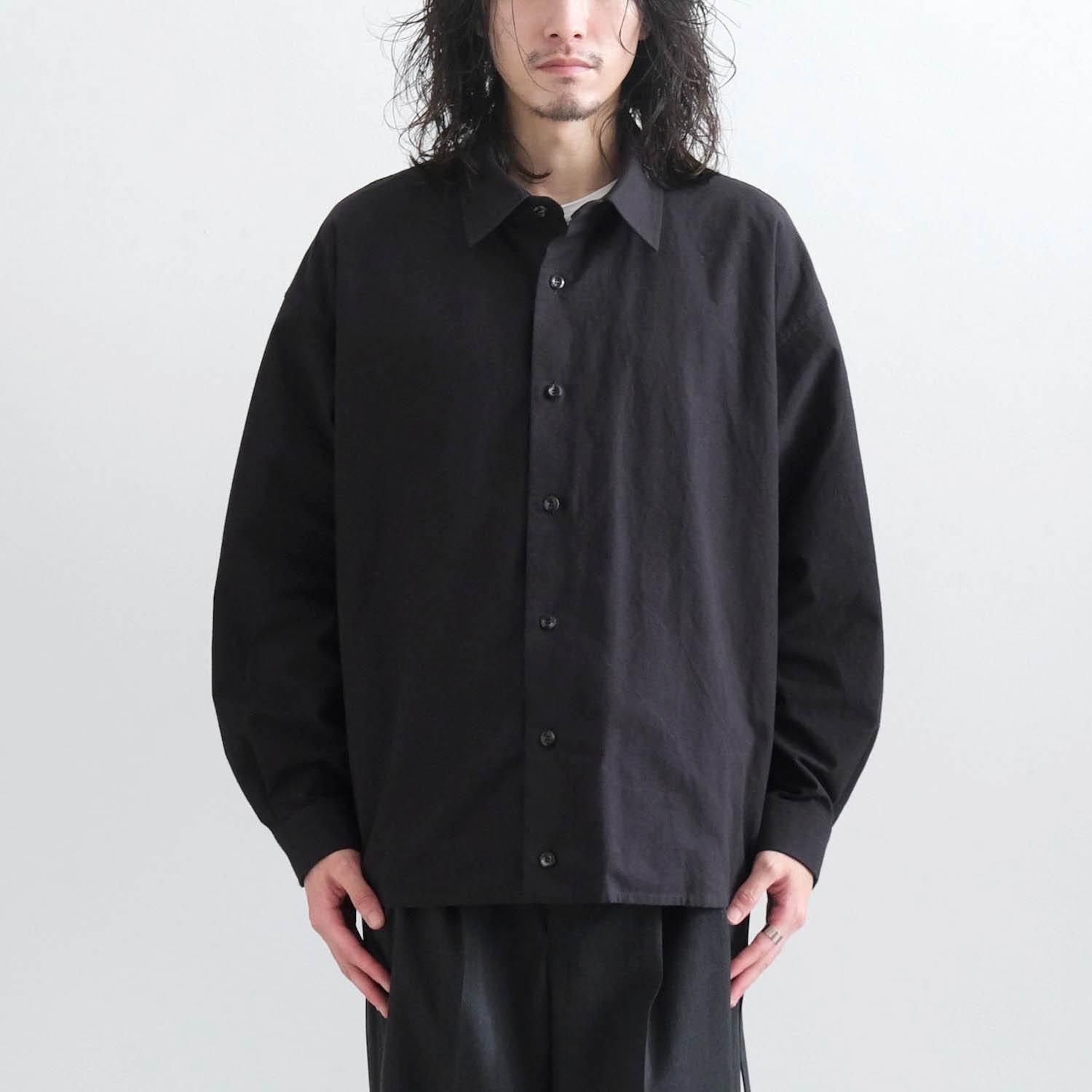 BUFF CLOTH BALLOON SHIRT [DARK NAVY] - WUNDER 大阪 セレクト