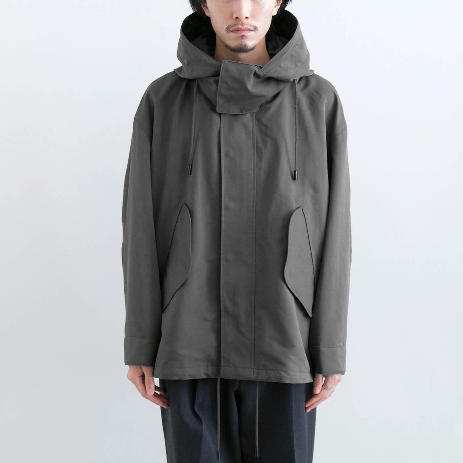 THE RERACS フード付きモッズコート グレー THE RERACS（ザ・リラクス）の「＜THE RERACS （ザ リラクス