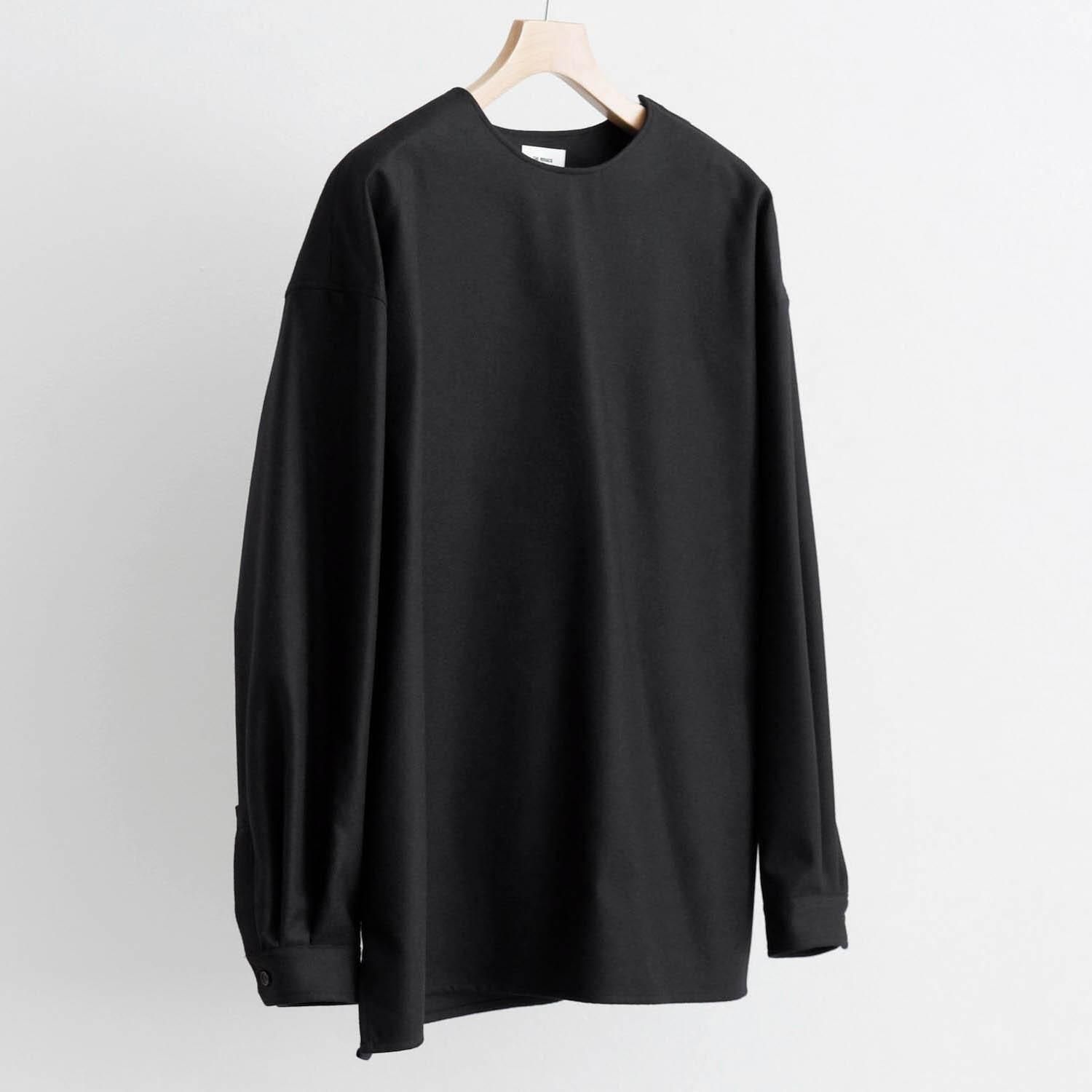 2/54 COLLEGE FLANNEL THE SIDE ZIP PULLIOVER SHIRT [BLACK]