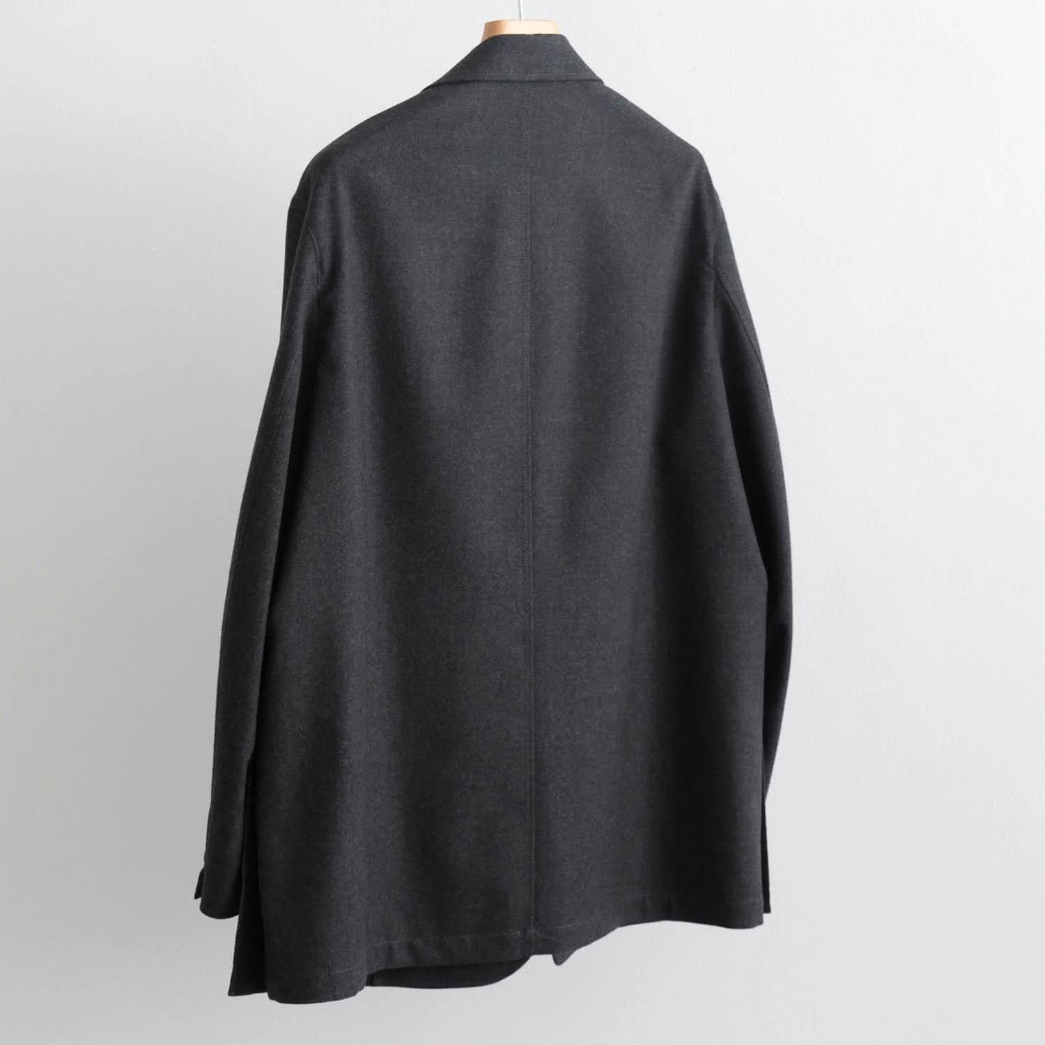 2/54 COLLEGE FLANNEL THE PEAKED LAPEL EASY JACKET [CHARCOAL GRAY