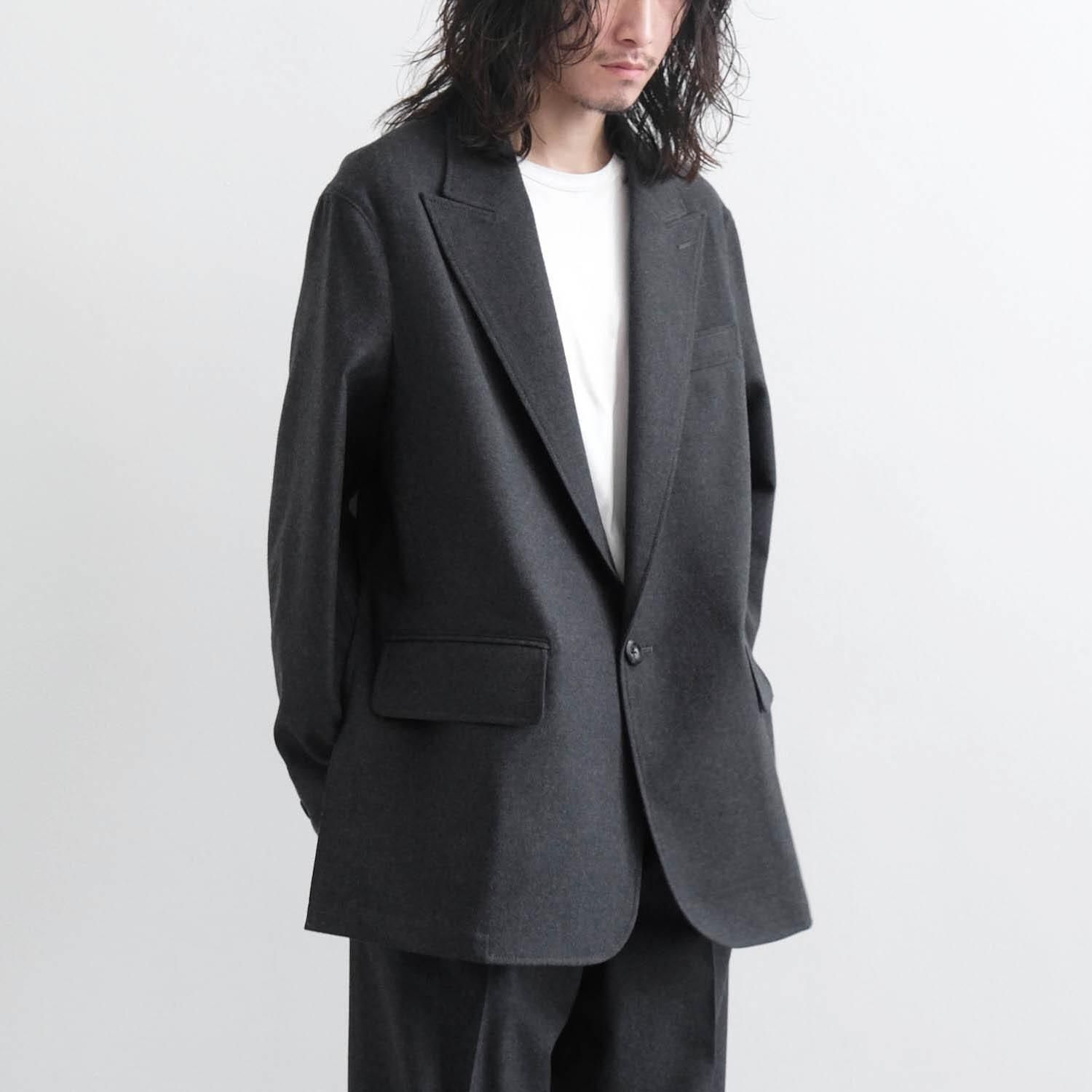 THE RERACS ブラック テーラードジャケット THE RERACS(ザリラクス) テーラードジャケット24SS-REJK-172-J