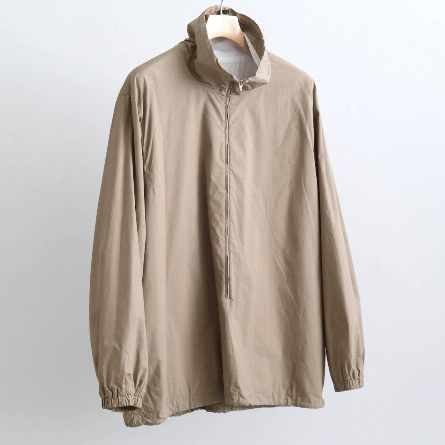 MERCERIZED COTTON STAND PULLOVER [CAMEL] - WUNDER 大阪