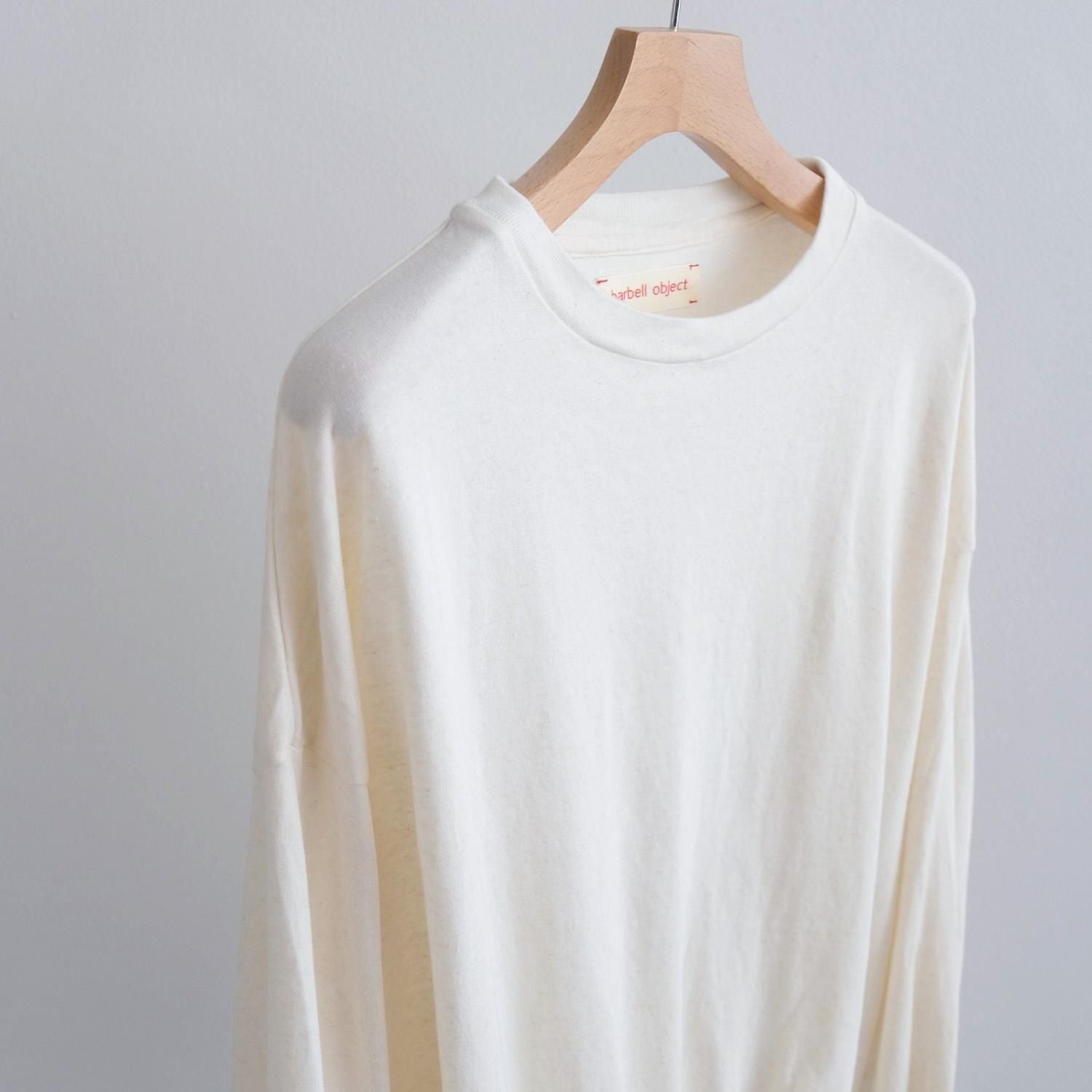 トップス barbell object s bo top (loose) / ecru barbell object / bo top (loose) -ECRU – and father