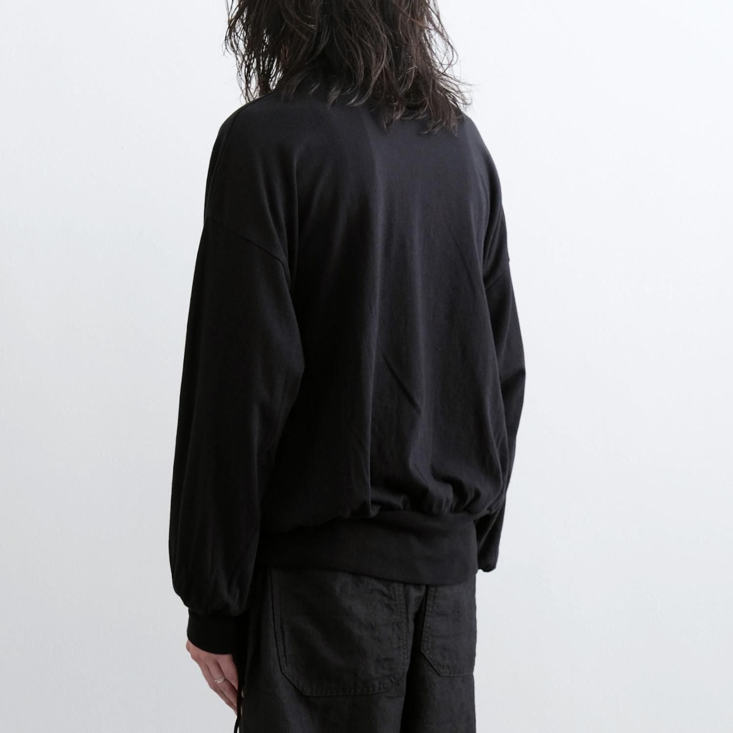 トップス 25aw barbell object bo top loose BLACK barbell object / bo top(BLACK)通販サイト - 京都取扱い店舗