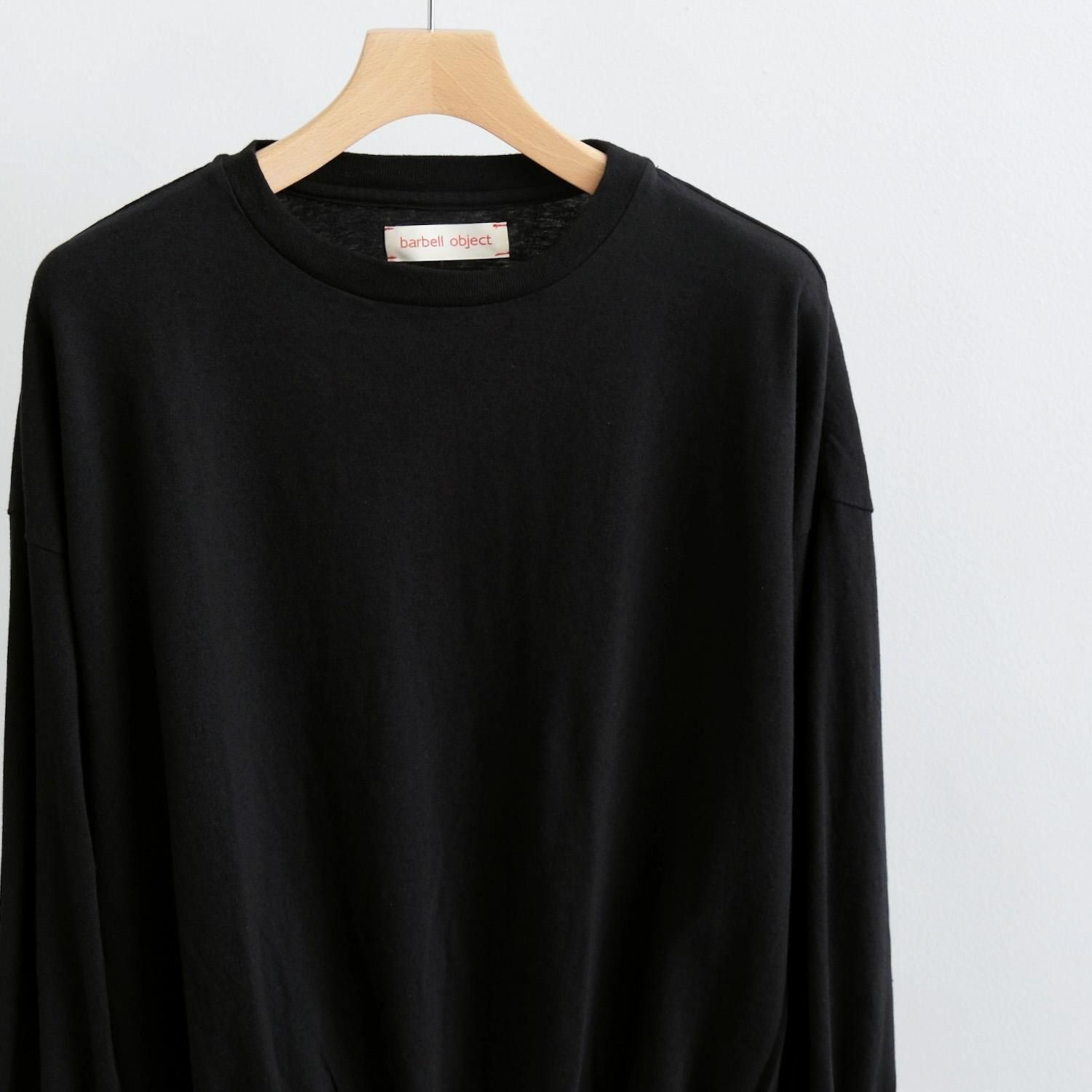 トップス 25aw barbell object bo top loose BLACK bo top [BLACK] - WUNDER 大阪 セレクトショップ 大阪梅田中崎町
