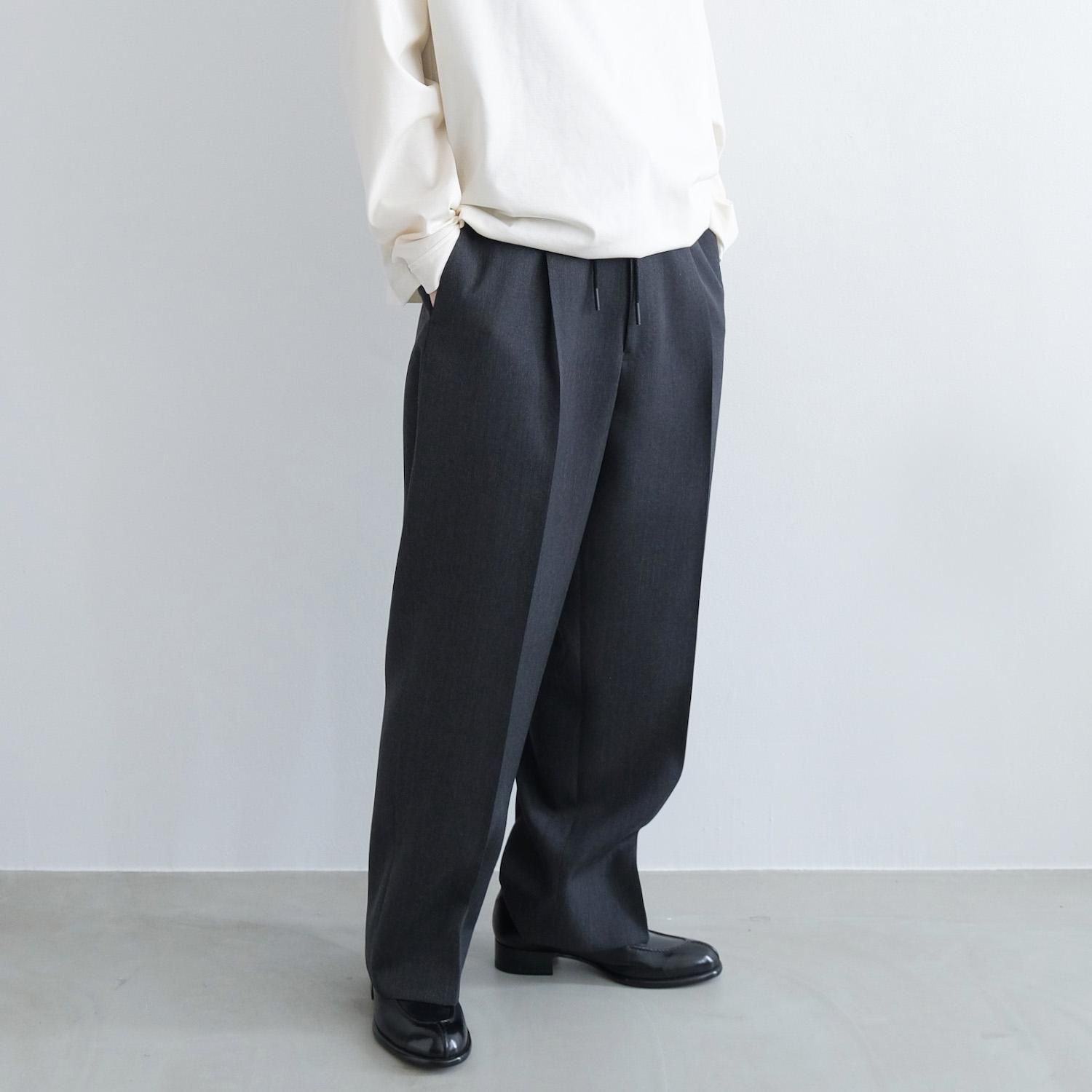 THE EASY SLACKS WIDE [TOP GRAY]