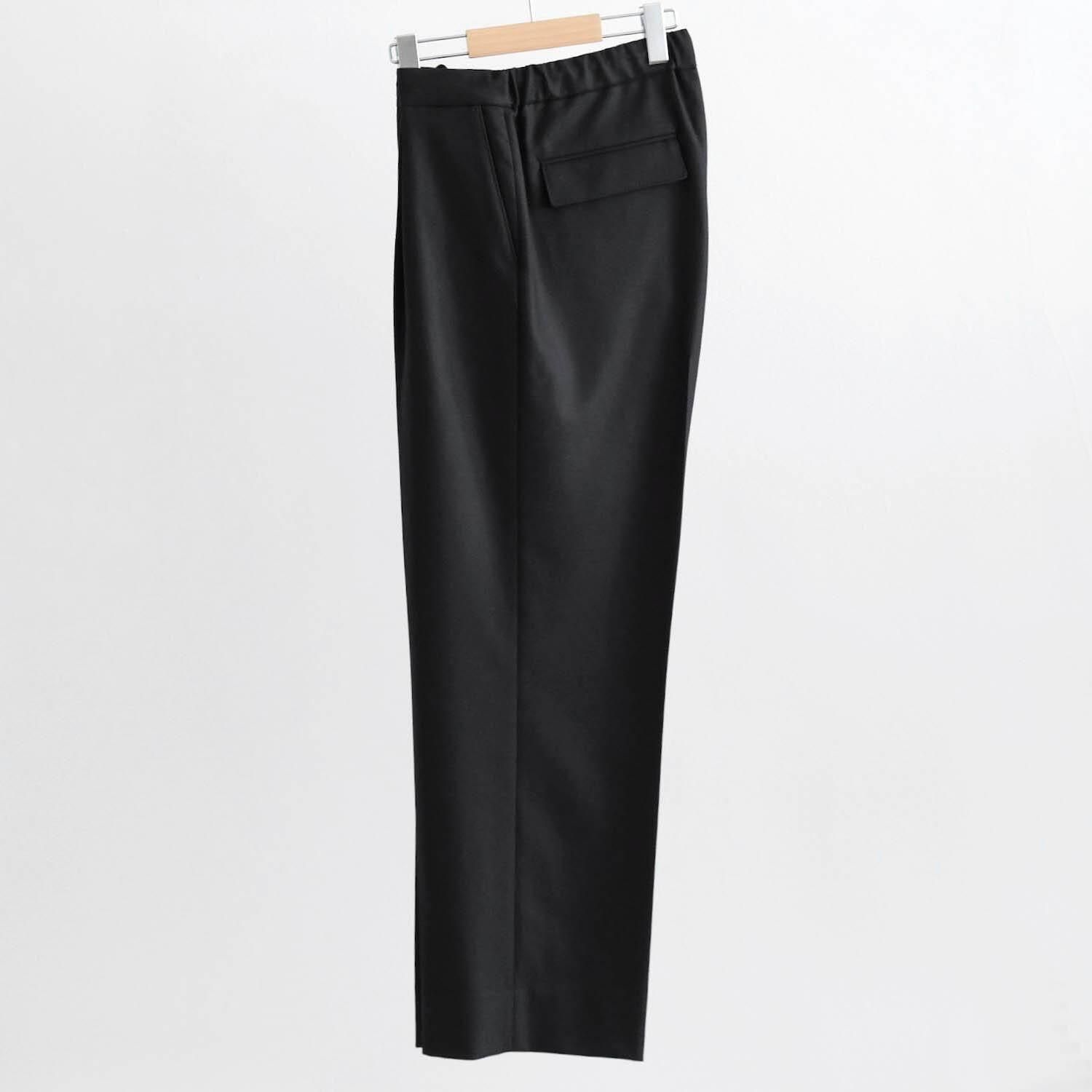 2/54 COLLEGE FLANNEL THE EASY SLACKS WIDE [BLACK] - WUNDER 大阪