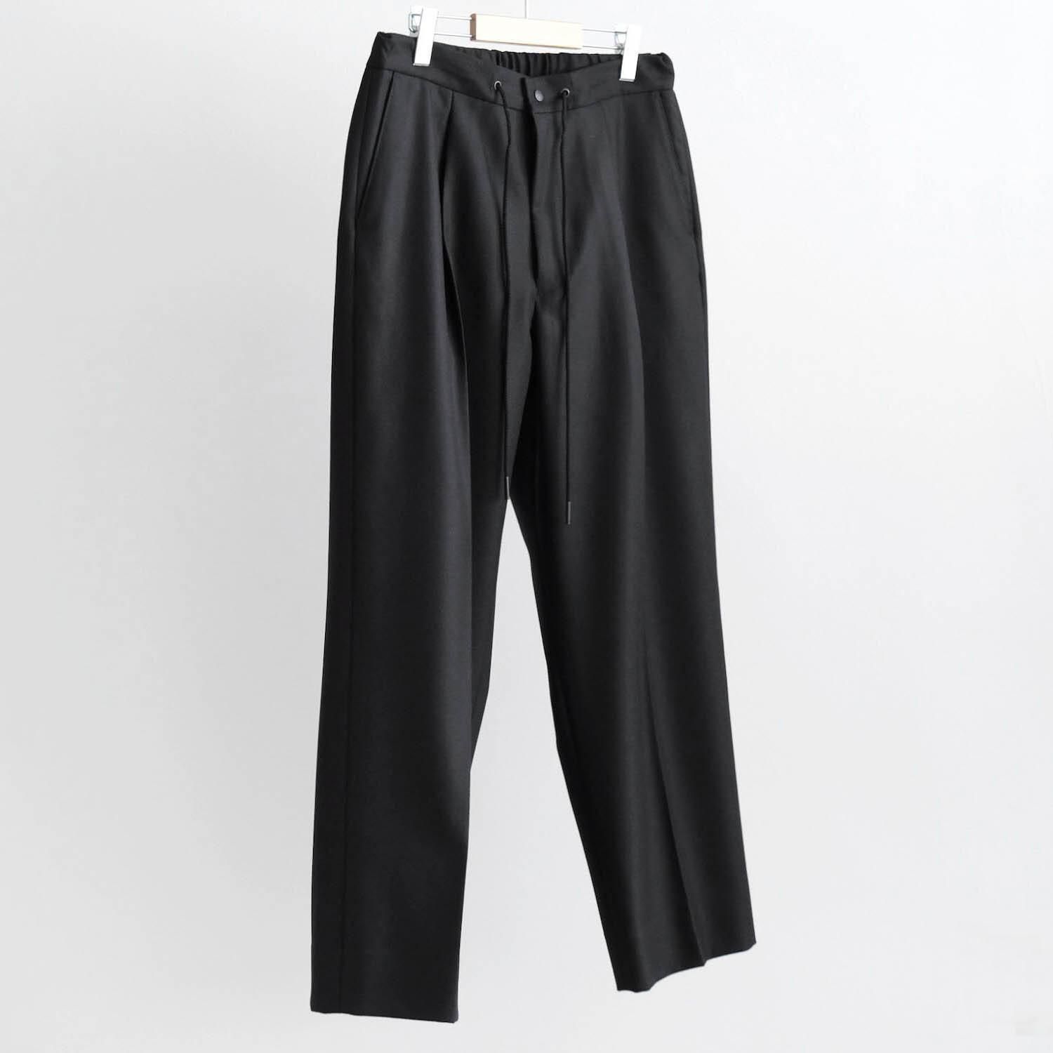 2/54 COLLEGE FLANNEL THE EASY SLACKS WIDE [BLACK]