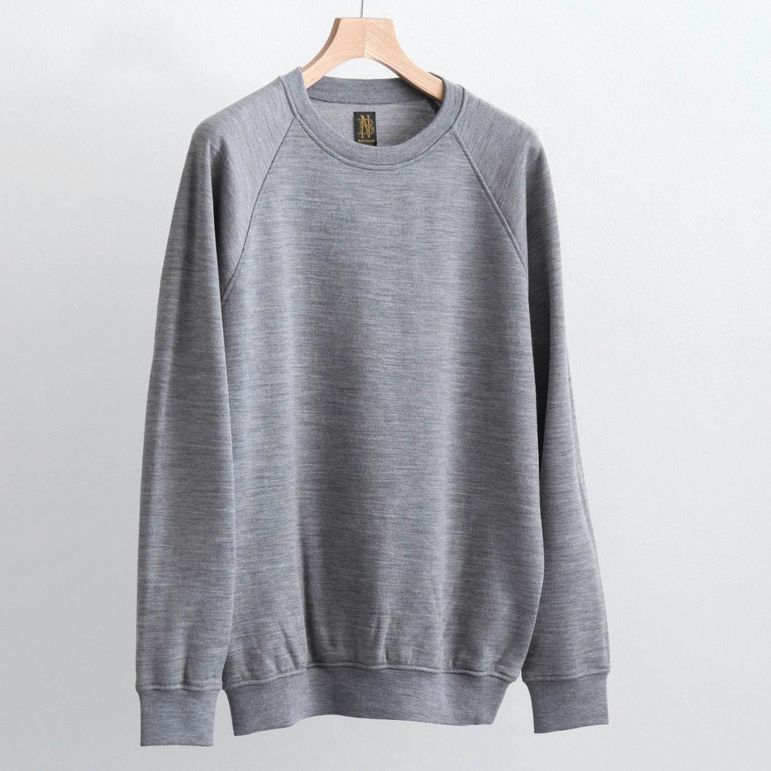ALL WOOL URAKE CREW NECK [GRAY]