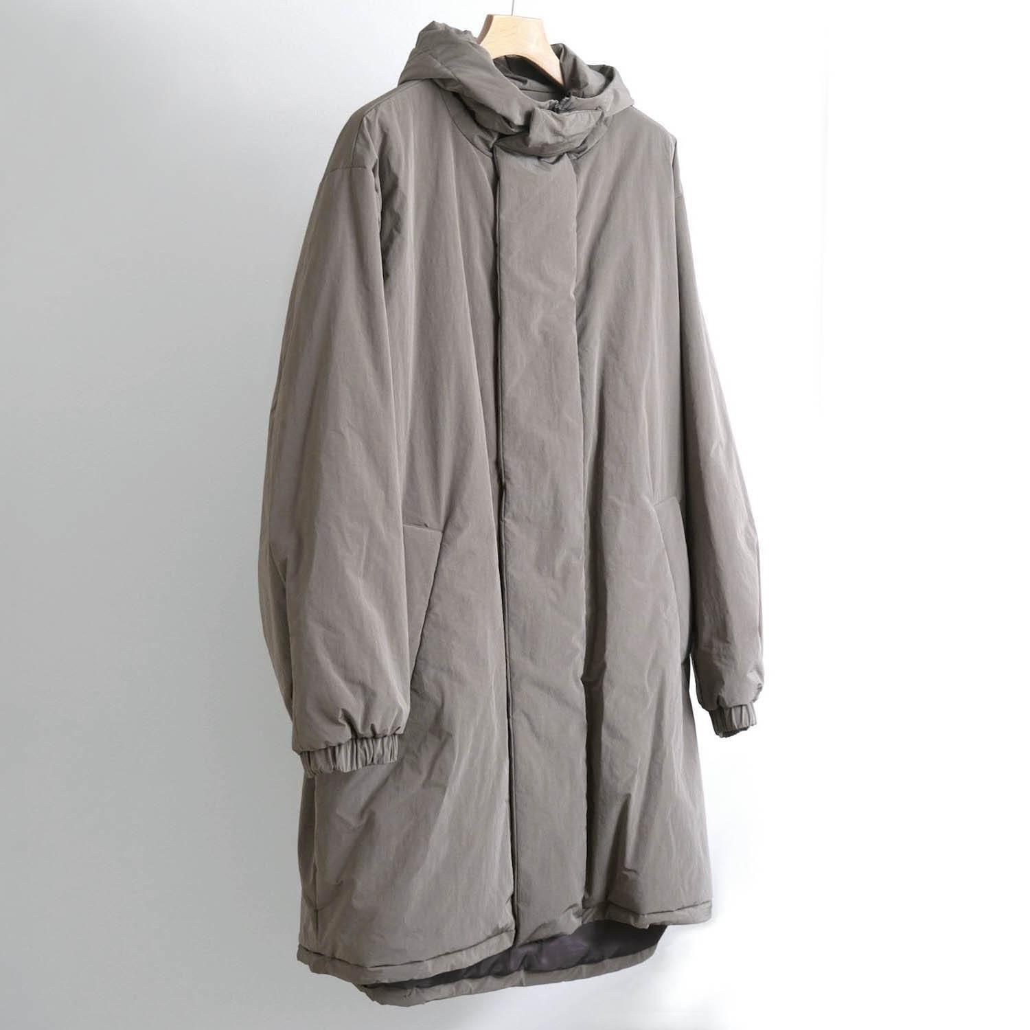 OVERSIZED PADDED HOODY COAT [TAUPE]