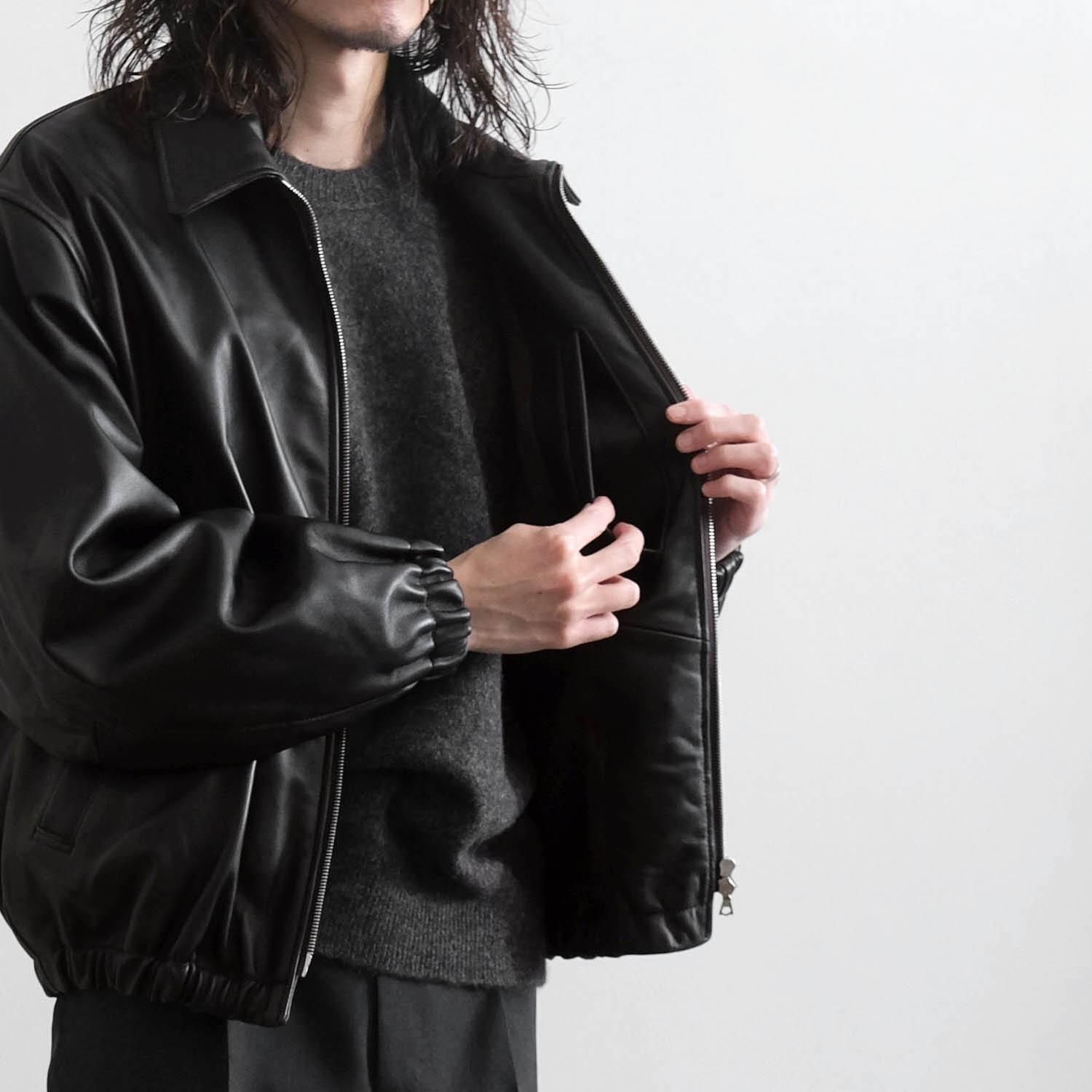 SHEEP LEATHER FLIGHT JACKET [DARK BROWN] - WUNDER 大阪 セレクト