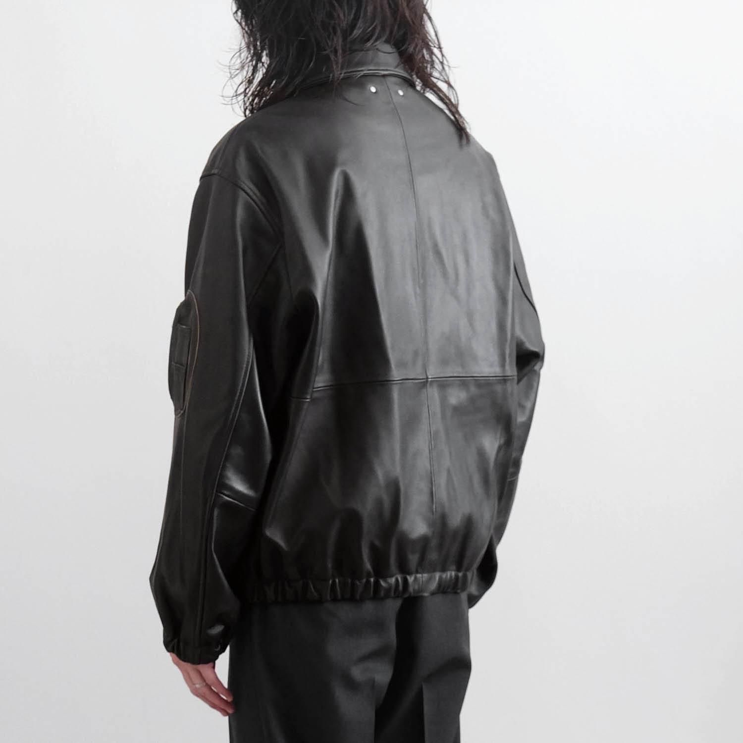 SHEEP LEATHER FLIGHT JACKET [DARK BROWN] - WUNDER 大阪 セレクト
