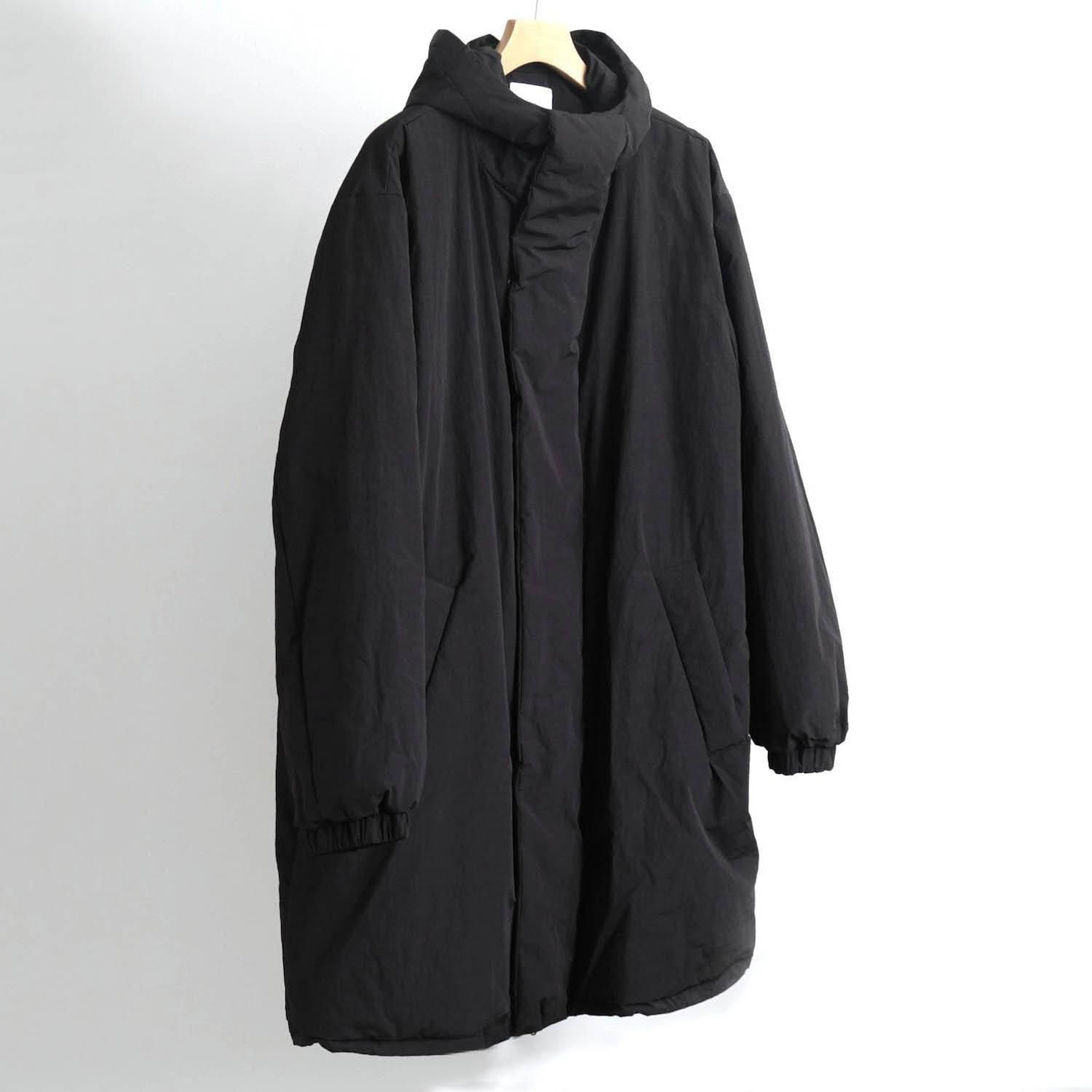 OVERSIZED PADDED HOODY COAT [BLACK] - WUNDER 大阪 セレクトショップ