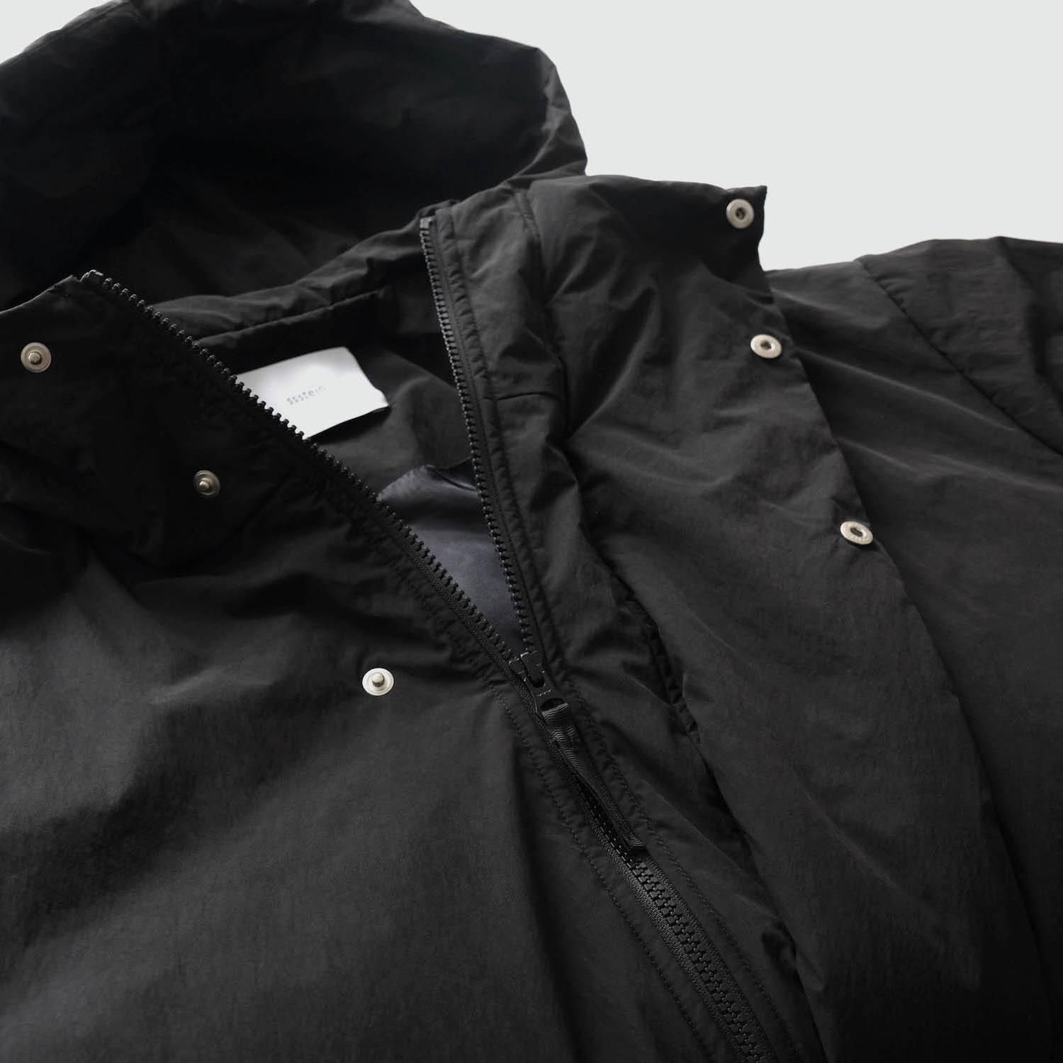 OVERSIZED PADDED HOODY COAT [BLACK] - WUNDER 大阪 セレクトショップ