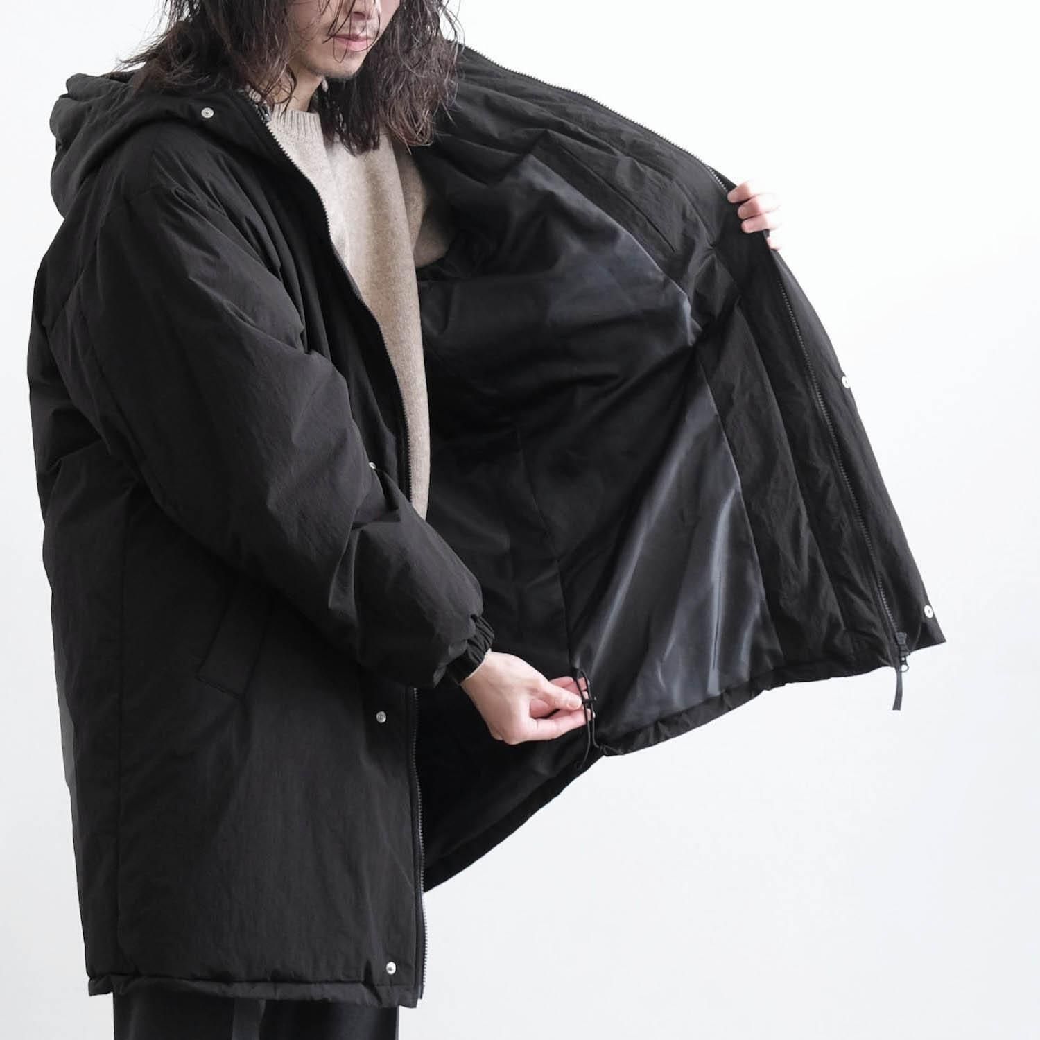 OVERSIZED PADDED HOODY COAT [BLACK] - WUNDER 大阪 セレクトショップ