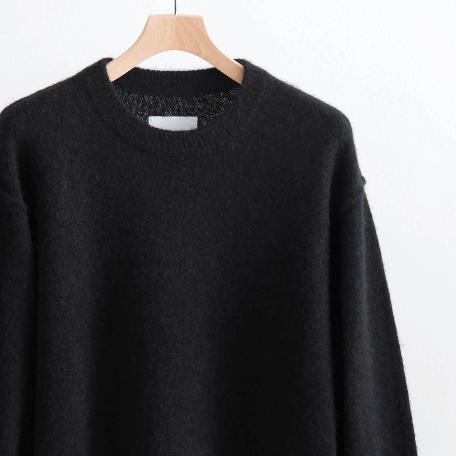 新品♦︎未使用 BANDEL BASIC CREW NECK KNIT Ⅳ(L) WOOL/ALPACA KNIT CREW NECK LS [BLACK] - WUNDER 大阪 セレクト