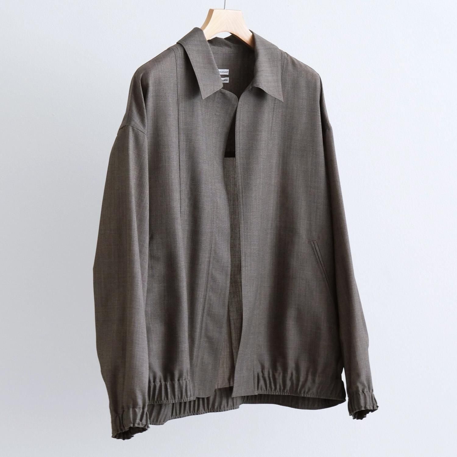 DRY WOOL LIGHT BLOUSON [HEATHER BROWN]