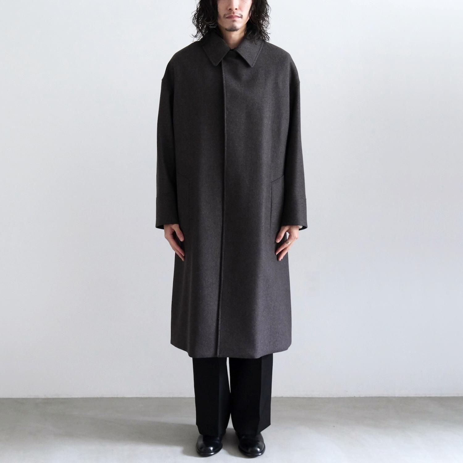 THE BAL COLLAR COAT [GRAY BROWN] - WUNDER 大阪 セレクトショップ