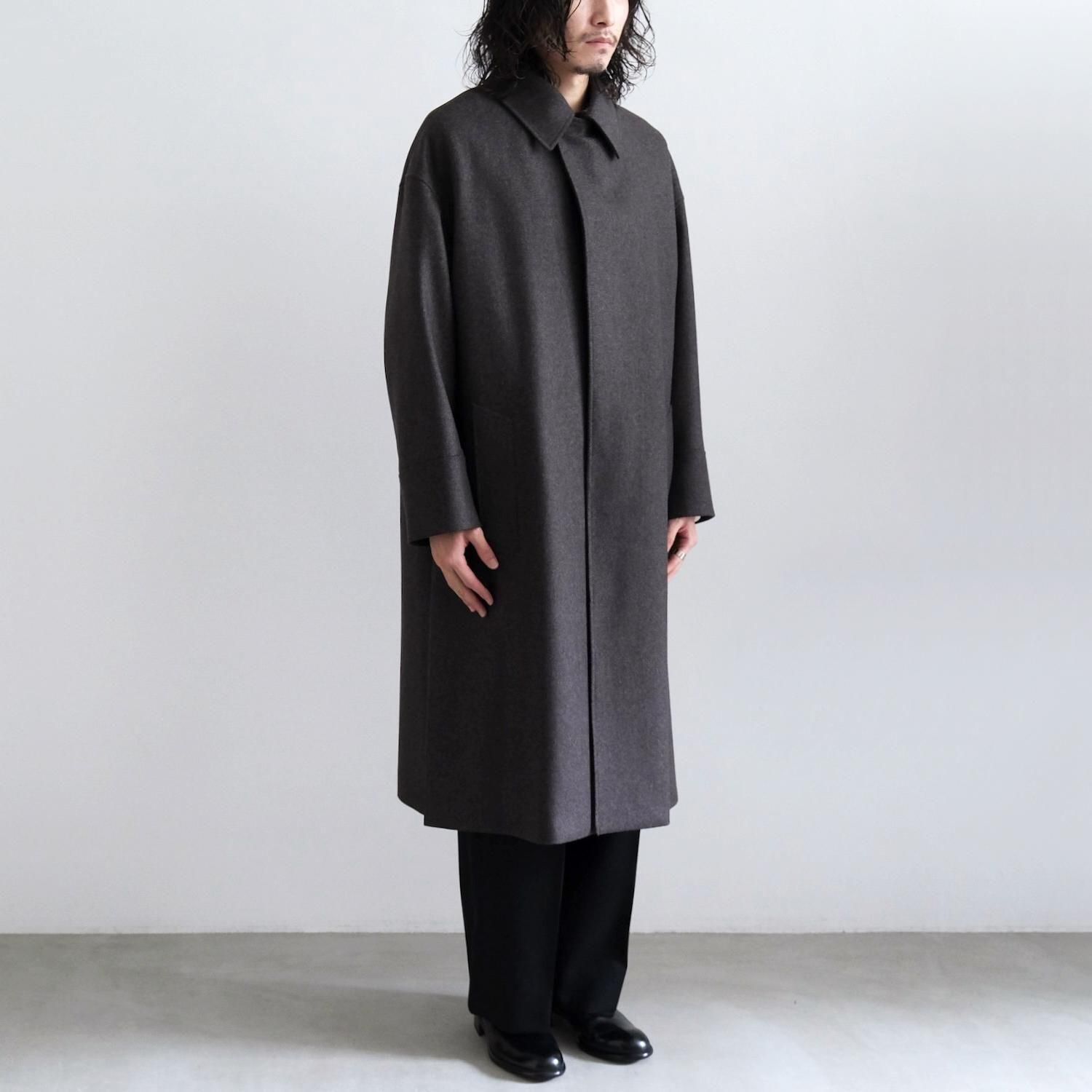 THE BAL COLLAR COAT [GRAY BROWN] - WUNDER 大阪 セレクトショップ