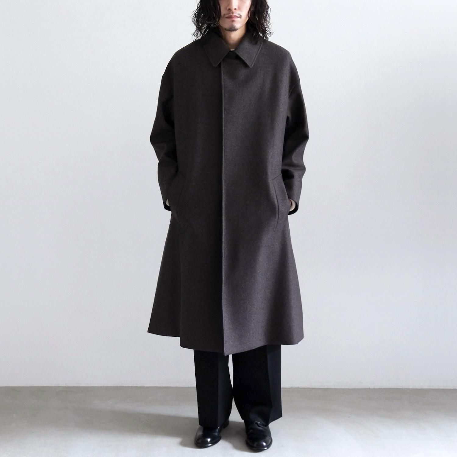 THE BAL COLLAR COAT [GRAY BROWN] - WUNDER 大阪 セレクトショップ