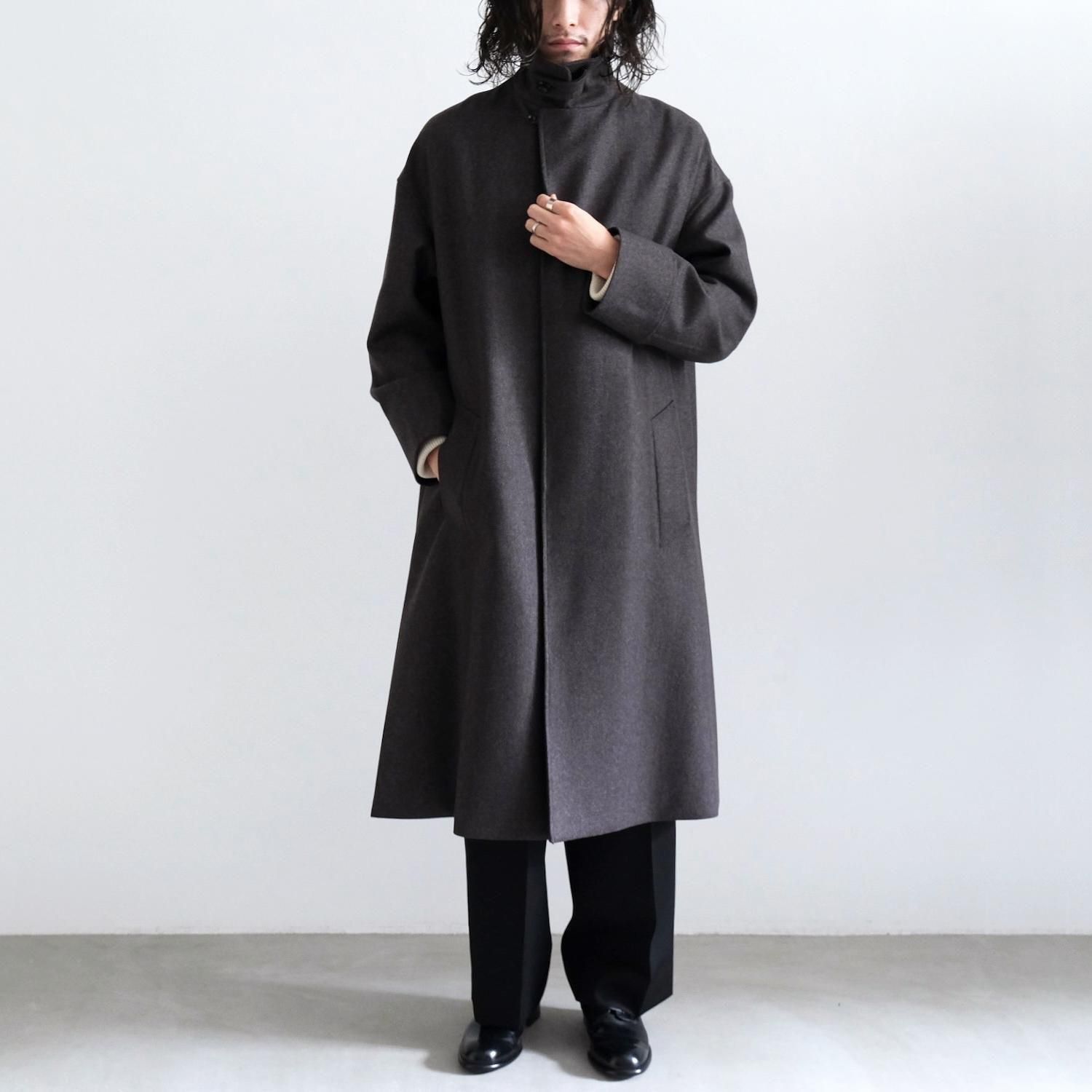 THE BAL COLLAR COAT [GRAY BROWN] - WUNDER 大阪 セレクトショップ