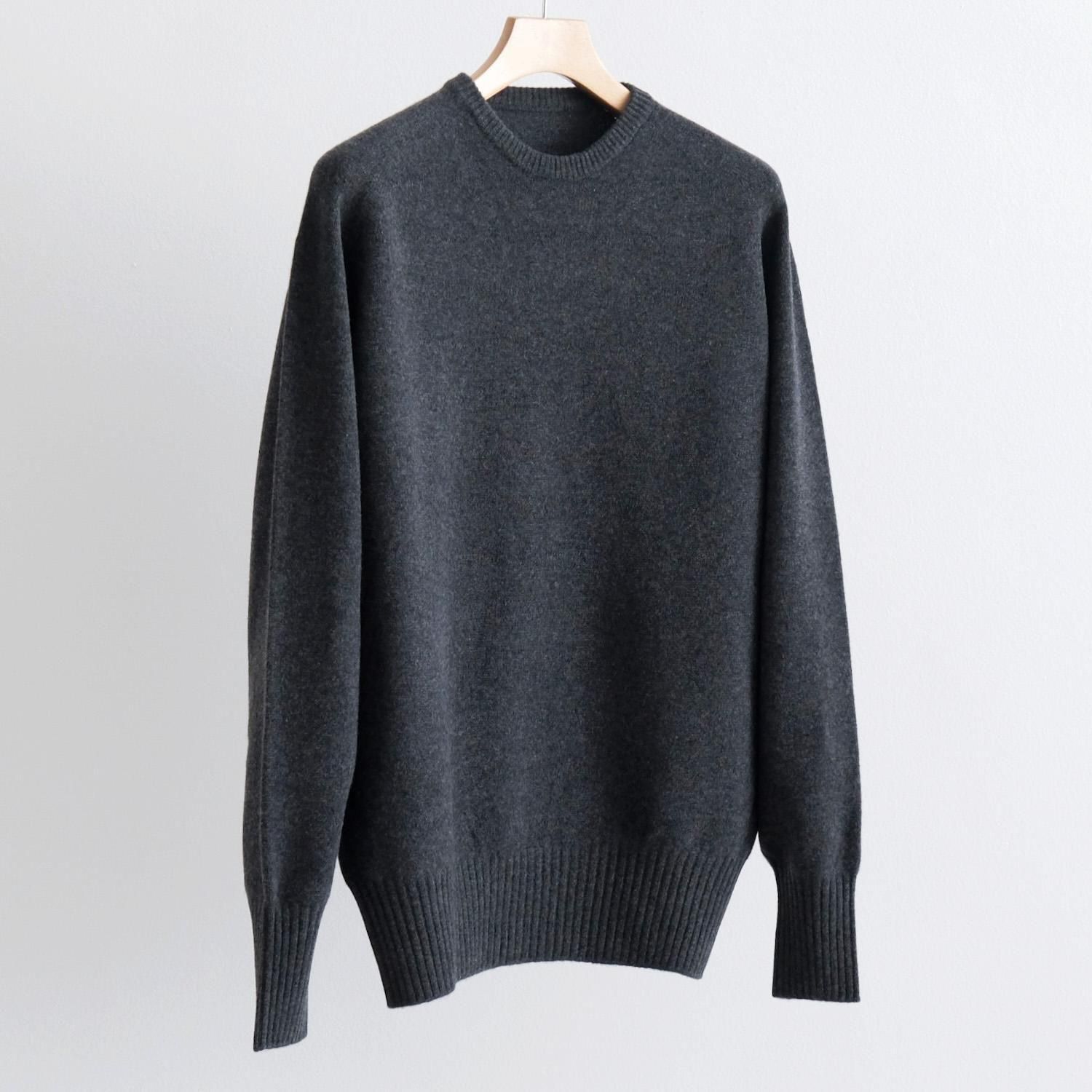 FINE WOOL PULL-OVER KNIT [HEATHER GRAY]